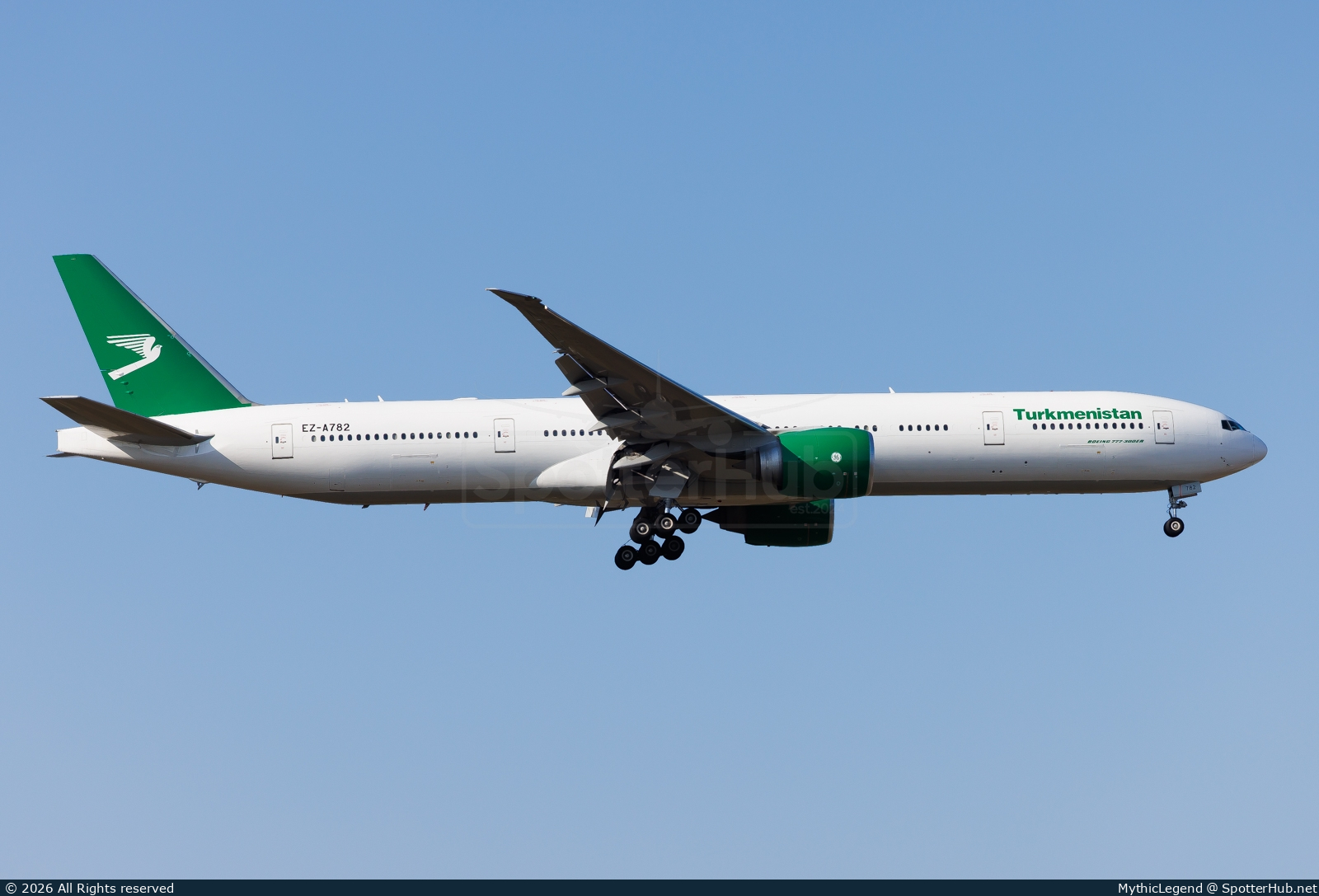 Photo of EZ-A782 - Boeing 777-367(ER) operated by Turkmenistan Airlines