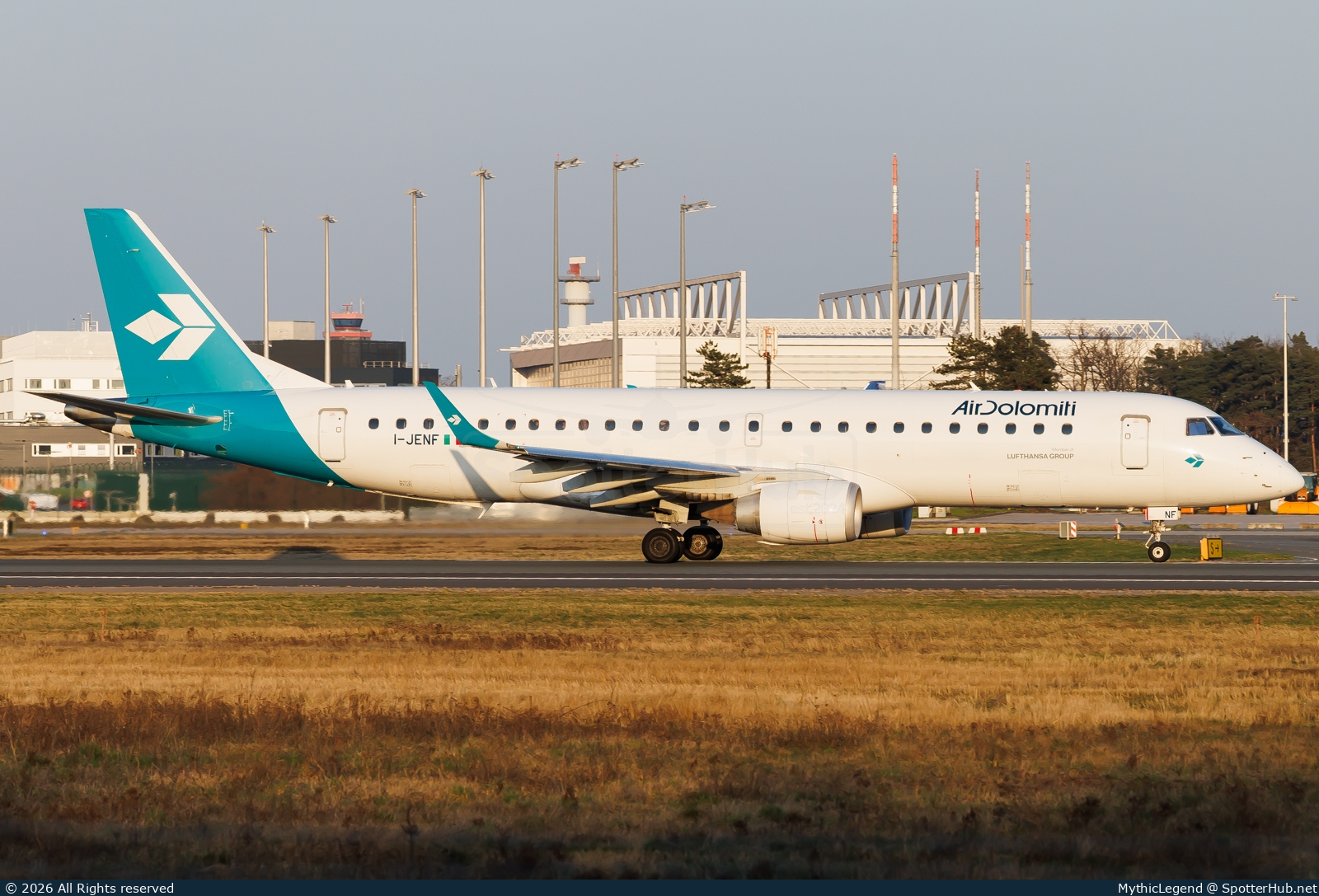 Photo of I-JENF - Embraer ERJ-190LR operated by Air Dolomiti