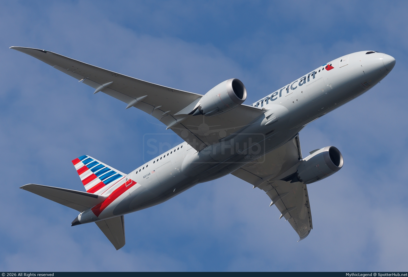Photo of N811AB - Boeing 787-8 Dreamliner operated by American Airlines