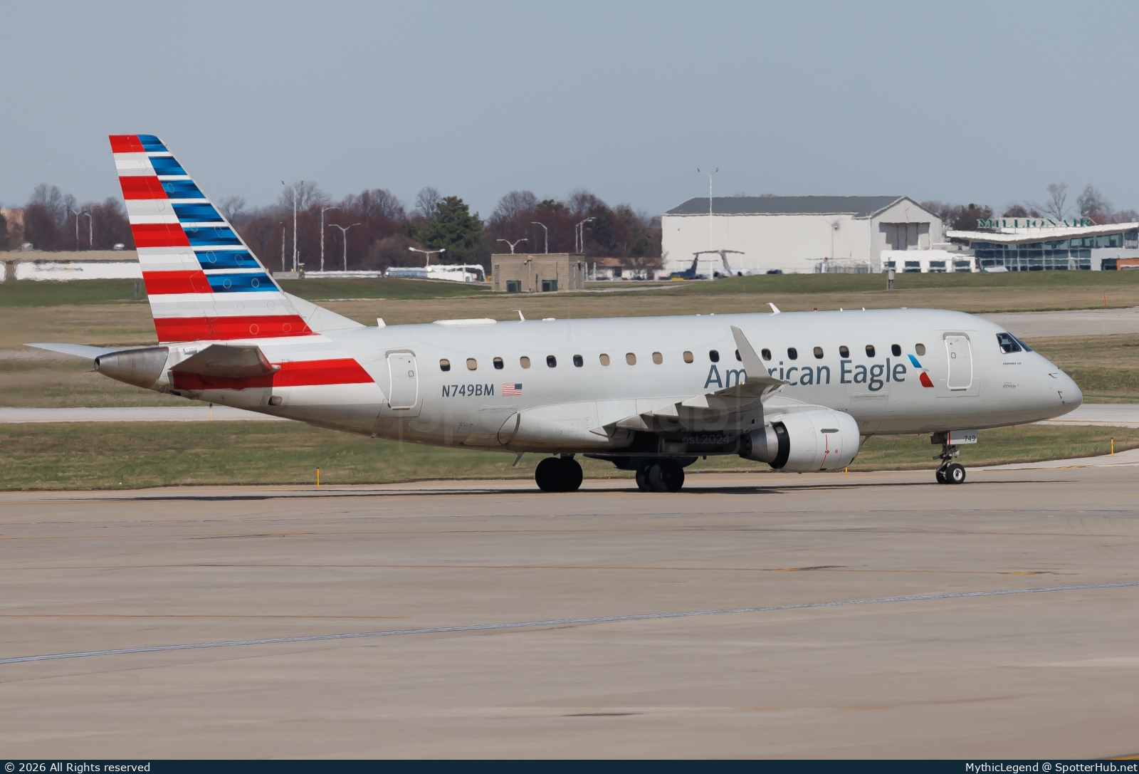 Photo of N749BM - Embraer ERJ-170SE operated by American Eagle (opb Envoy Air)
