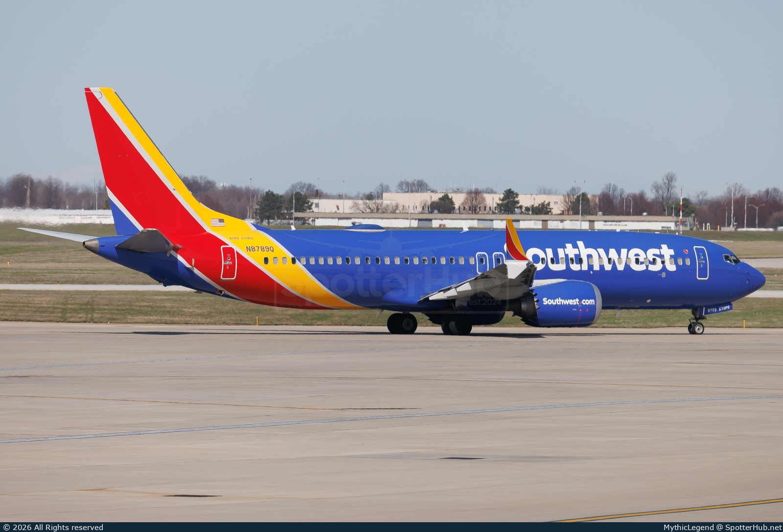 Photo of N8789Q - Boeing 737 MAX 8 operated by Southwest Airlines
