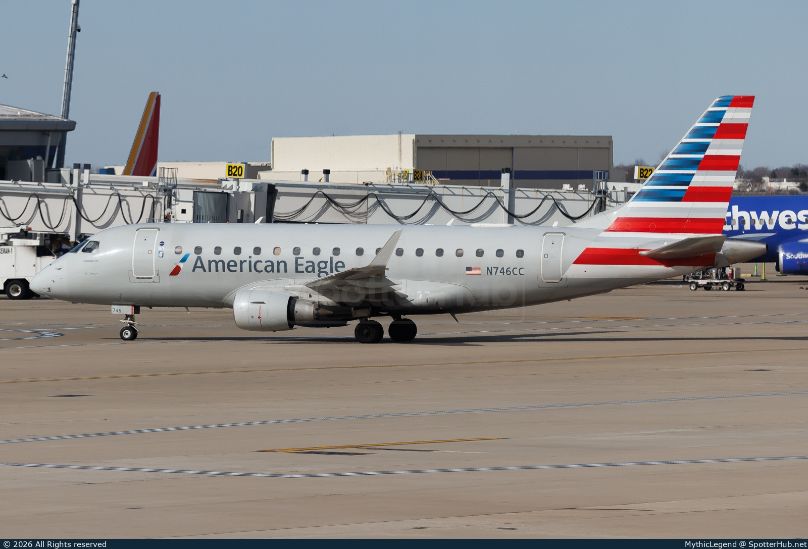 Photo of N746CC - Embraer ERJ-170LR operated by American Eagle (opb Envoy Air)