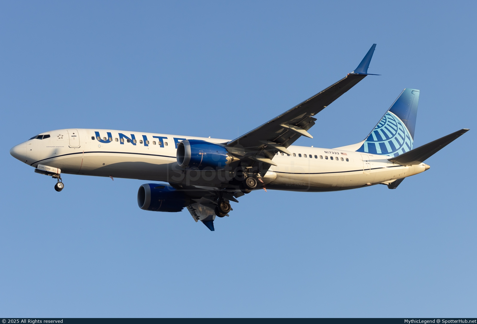 Photo of N17333 - Boeing 737 MAX 8 operated by United Airlines