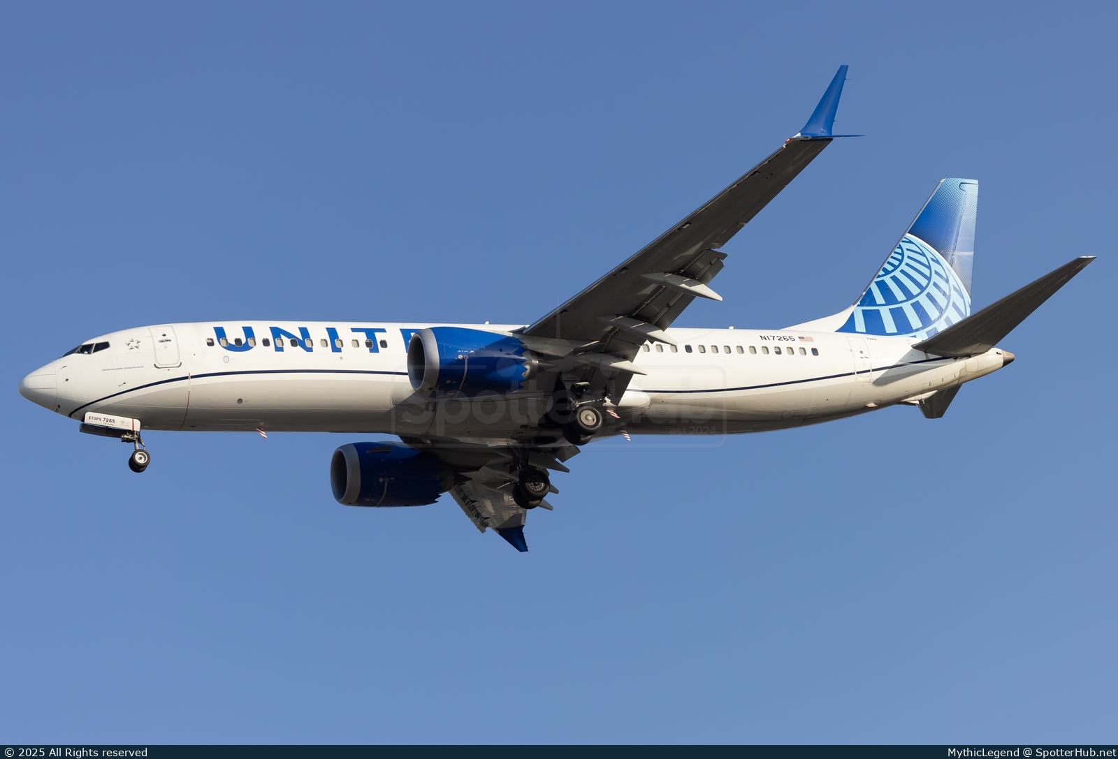 Photo of N17265 - Boeing 737 MAX 8 operated by United Airlines