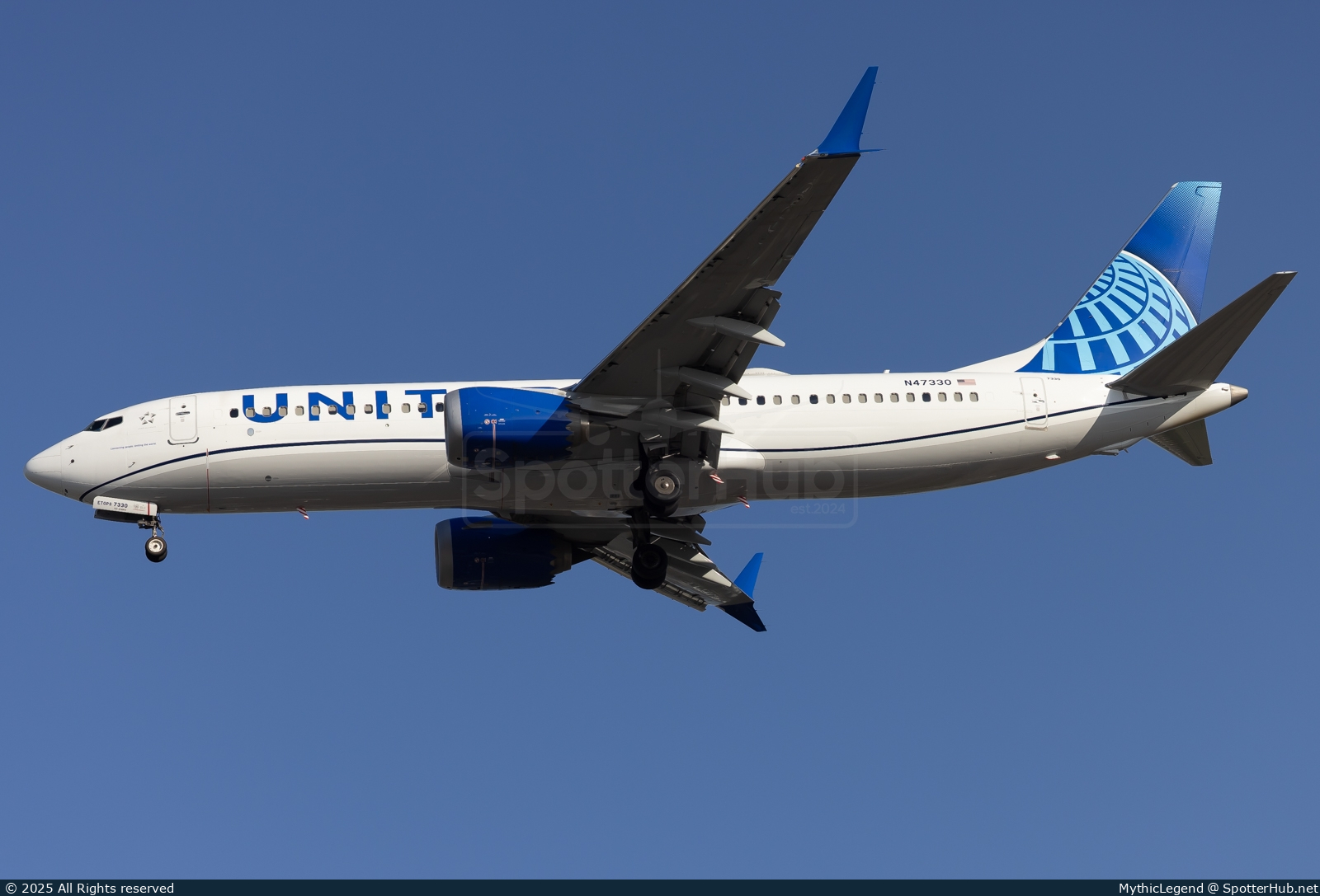 Photo of N47330 - Boeing 737 MAX 8 operated by United Airlines