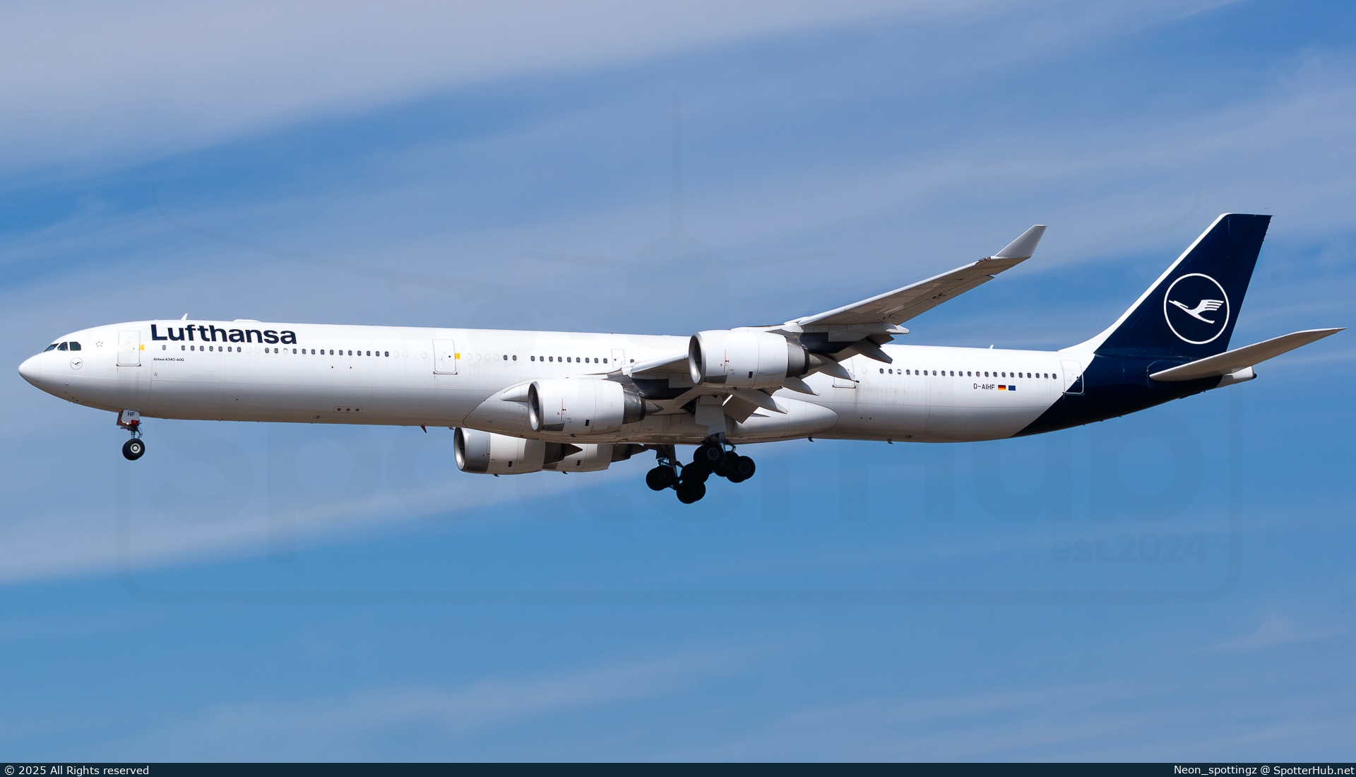 Photo of D-AIHF - Airbus A340-642 operated by Lufthansa