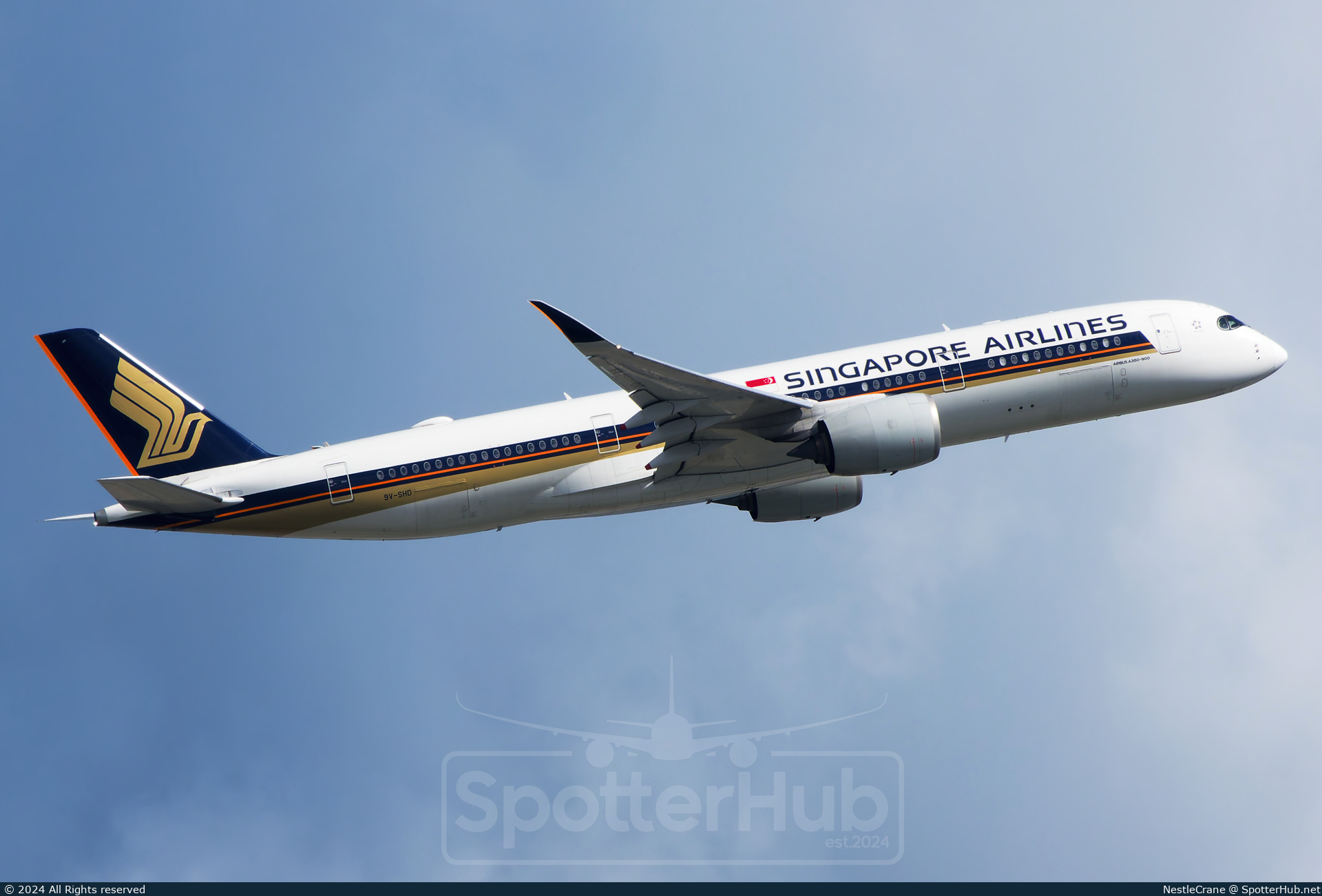 Photo of 9V-SHD - Airbus A350-941 operated by Singapore Airlines