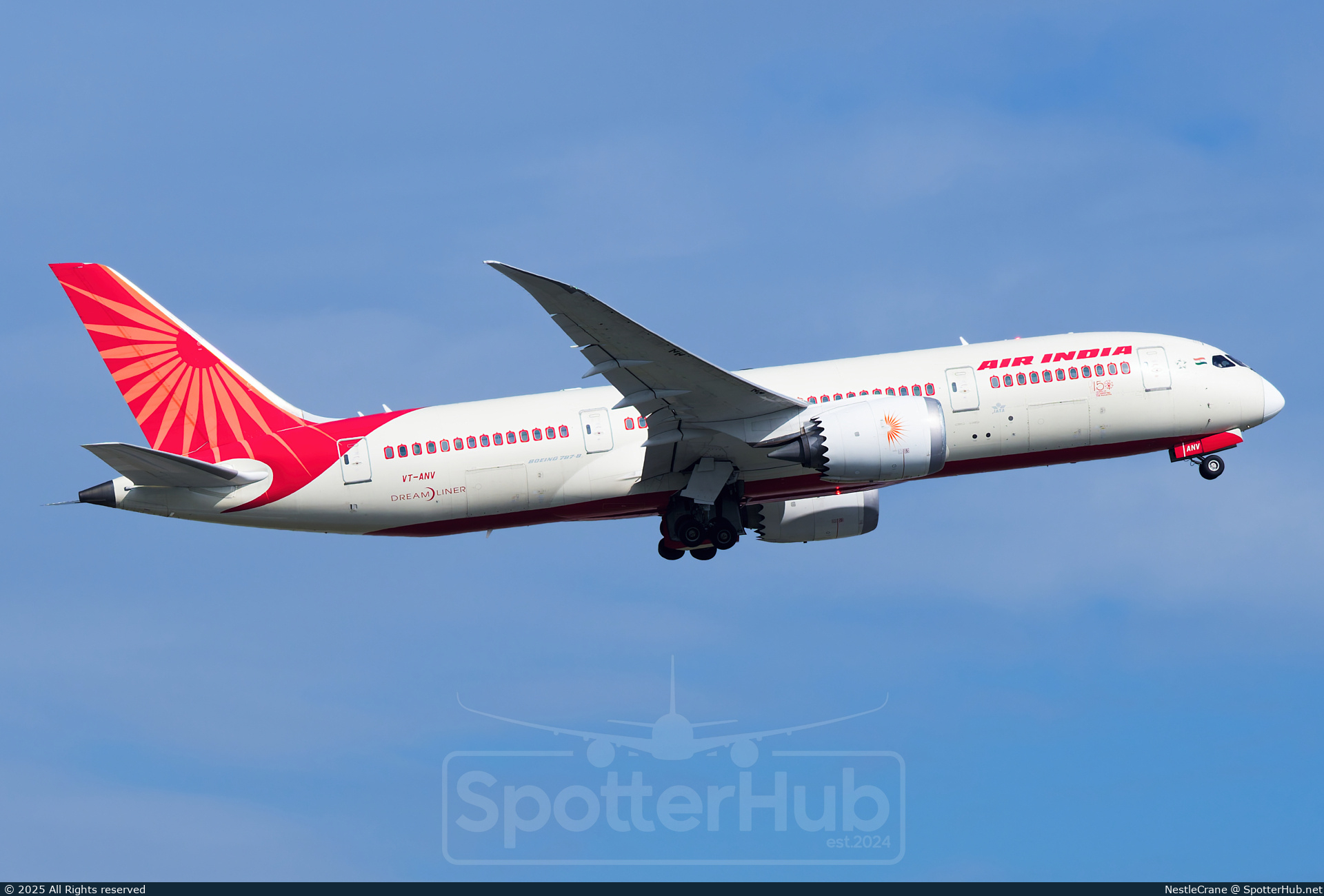 Photo of VT-ANV - Boeing 787-8 Dreamliner operated by Air India