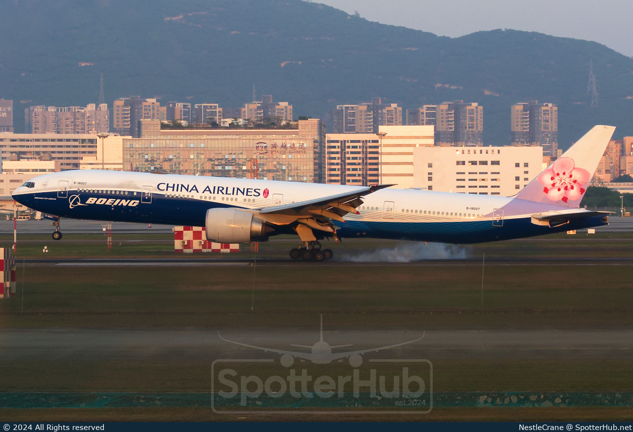 Photo of B-18007 - Boeing 777-309(ER) operated by China Airlines