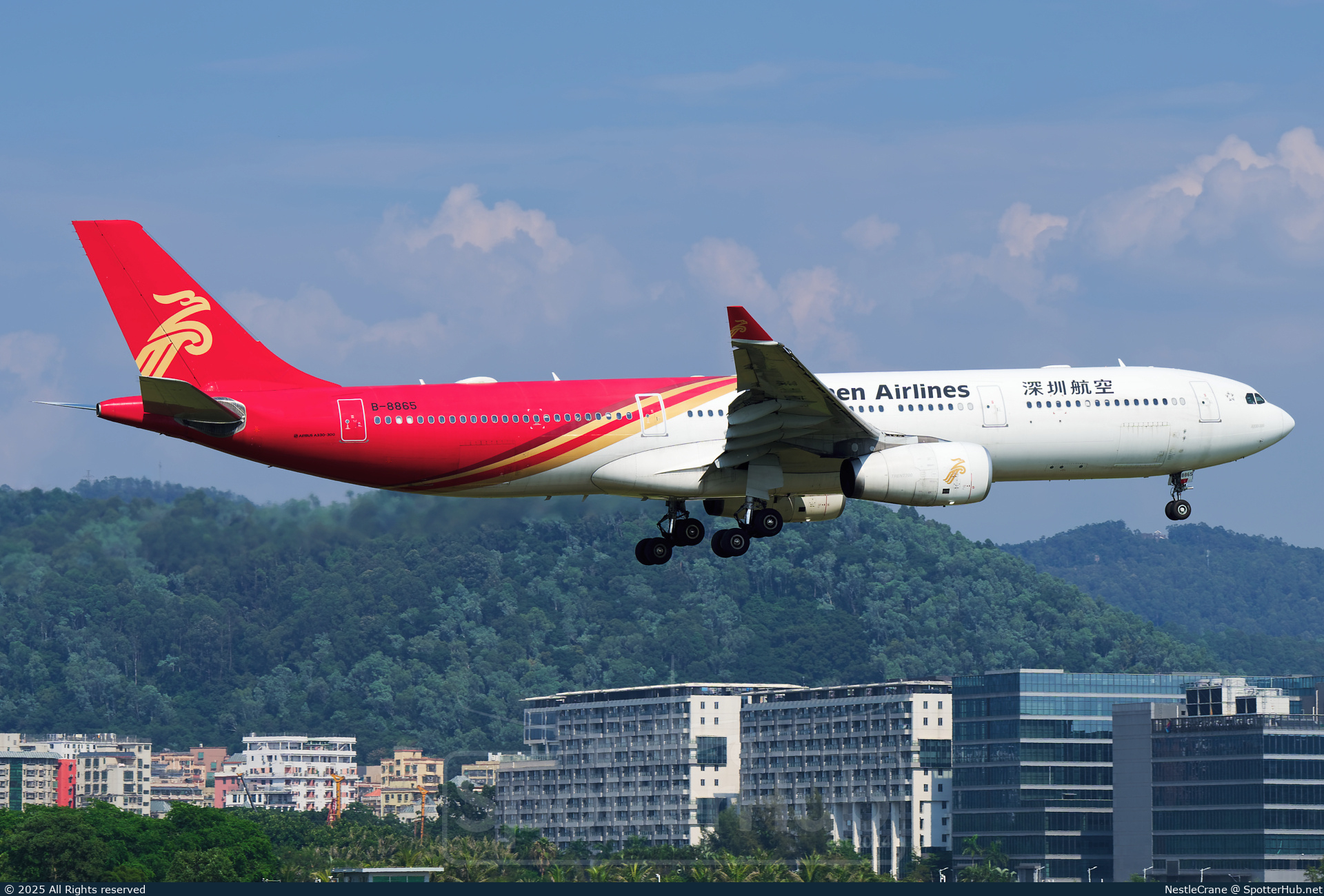 Photo of B-8865 - Airbus A330-343 operated by Shenzhen Airlines