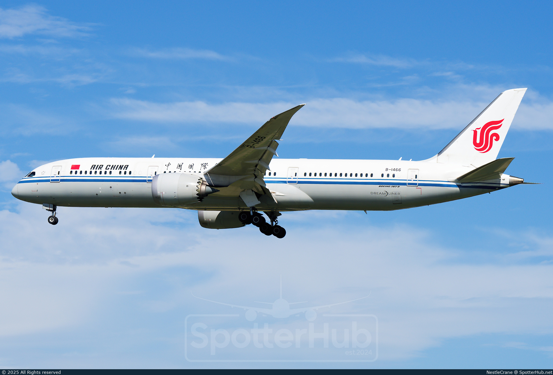 Photo of B-1466 - Boeing 787-9 Dreamliner operated by Air China