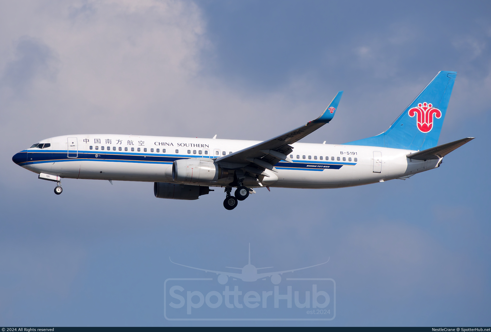 Photo of B-5191 - Boeing 737-81B operated by China Southern Airlines