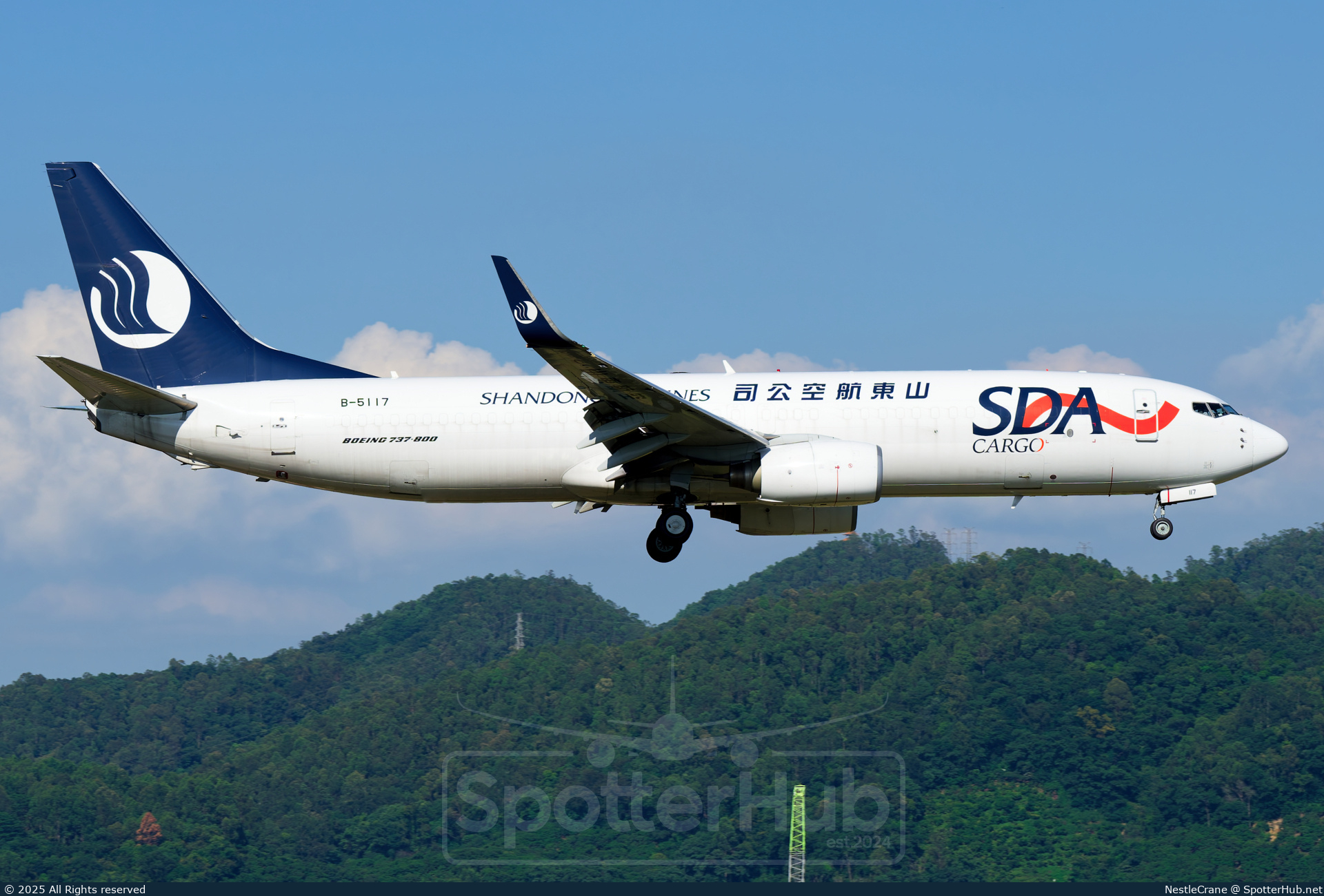 Photo of B-5117 - Boeing 737-85N(BCF) operated by Shandong Airlines Cargo