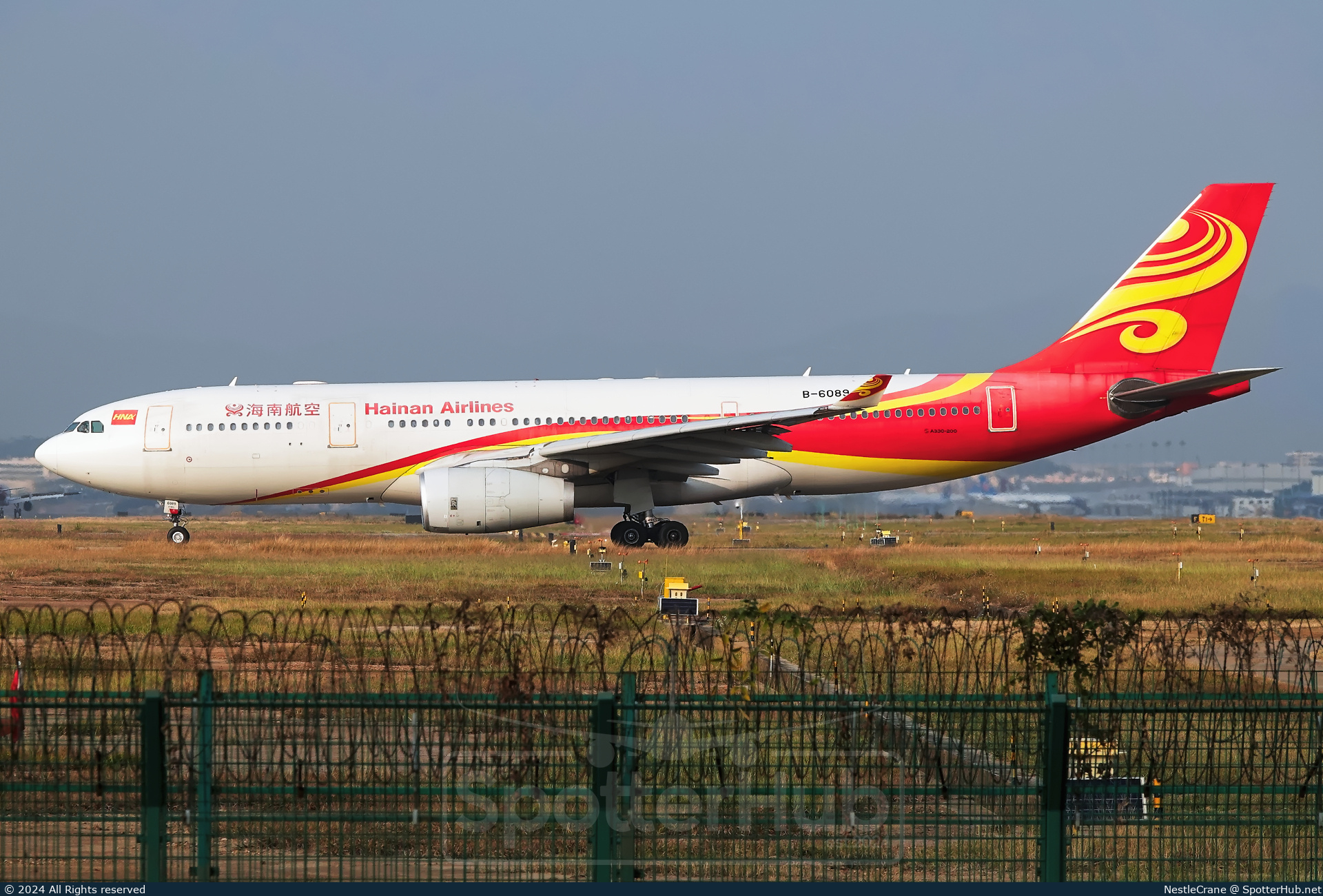 Photo of B-6089 - Airbus A330-243 operated by Hainan Airlines