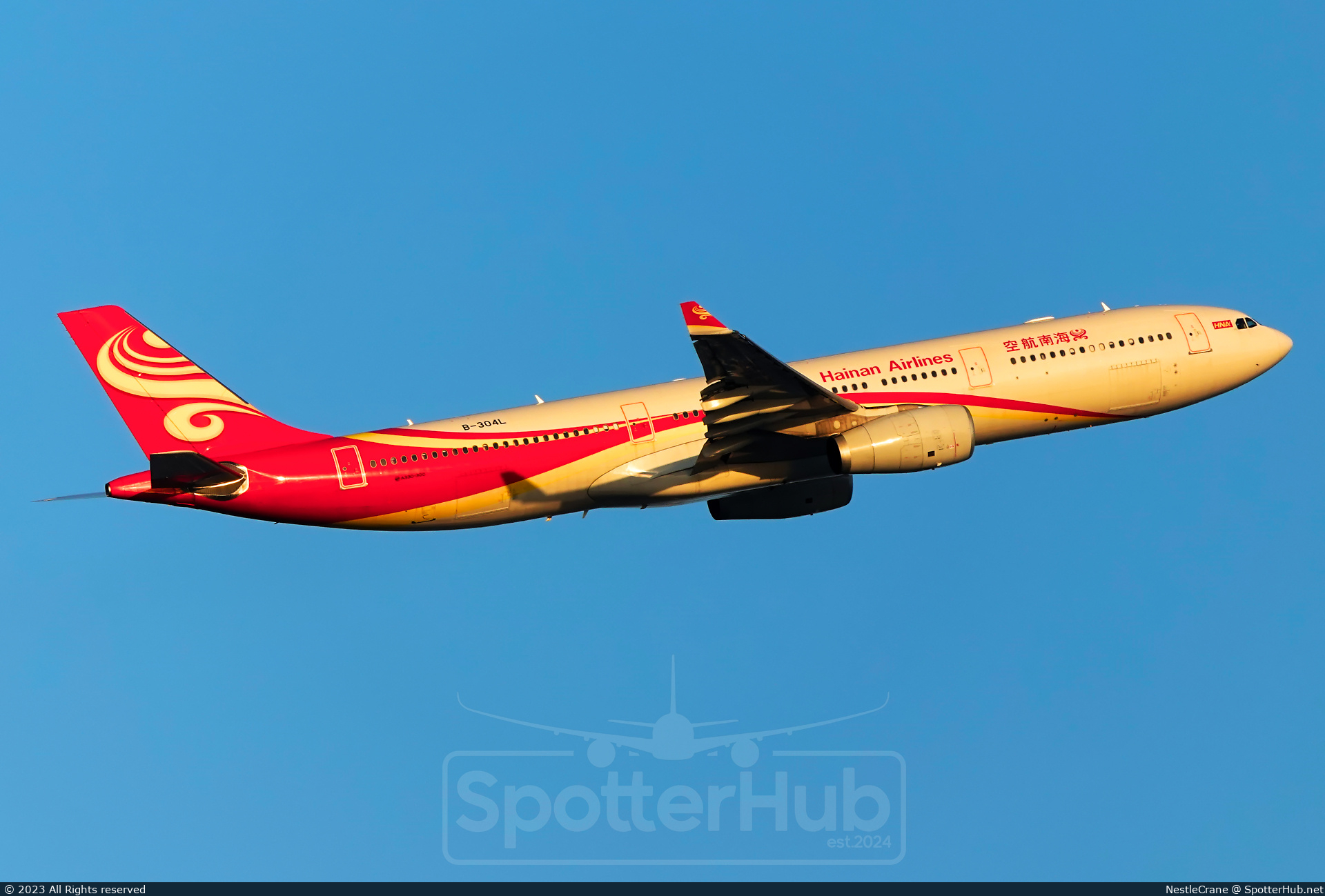 Photo of B-304L - Airbus A330-343 operated by Hainan Airlines