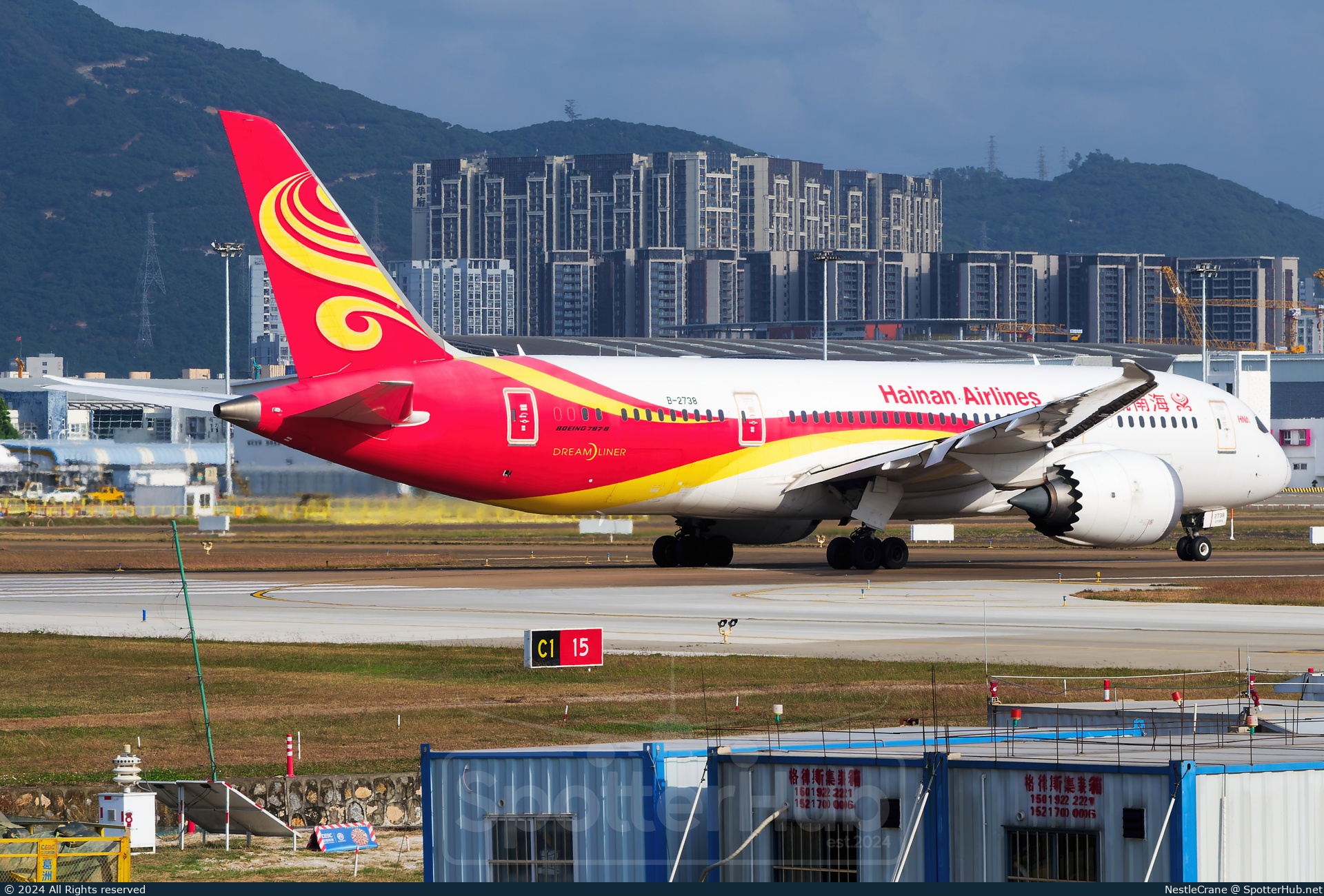 Photo of B-2738 - Boeing 787-8 Dreamliner operated by Hainan Airlines