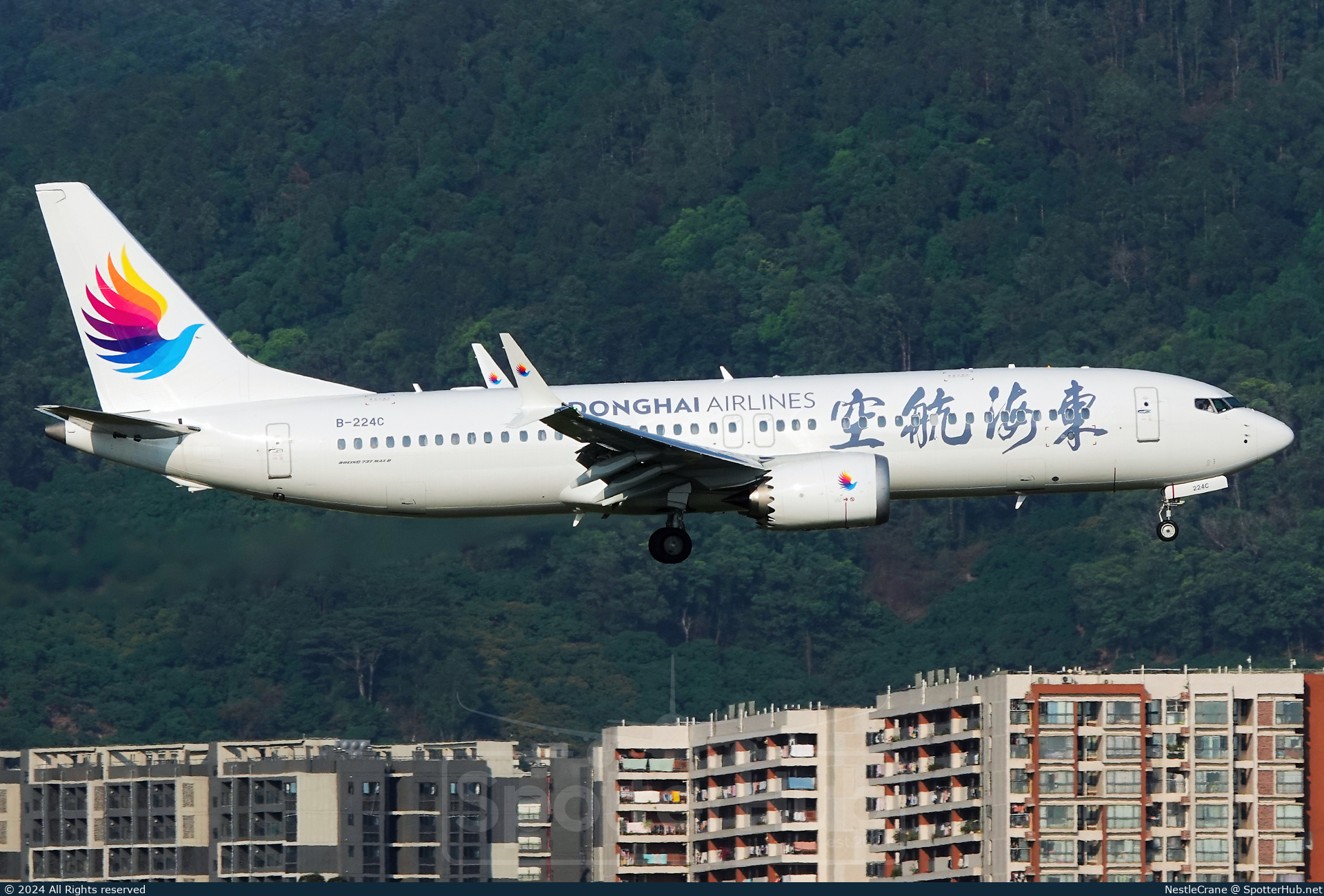 Photo of B-224C - Boeing 737 MAX 8 operated by Donghai Airlines