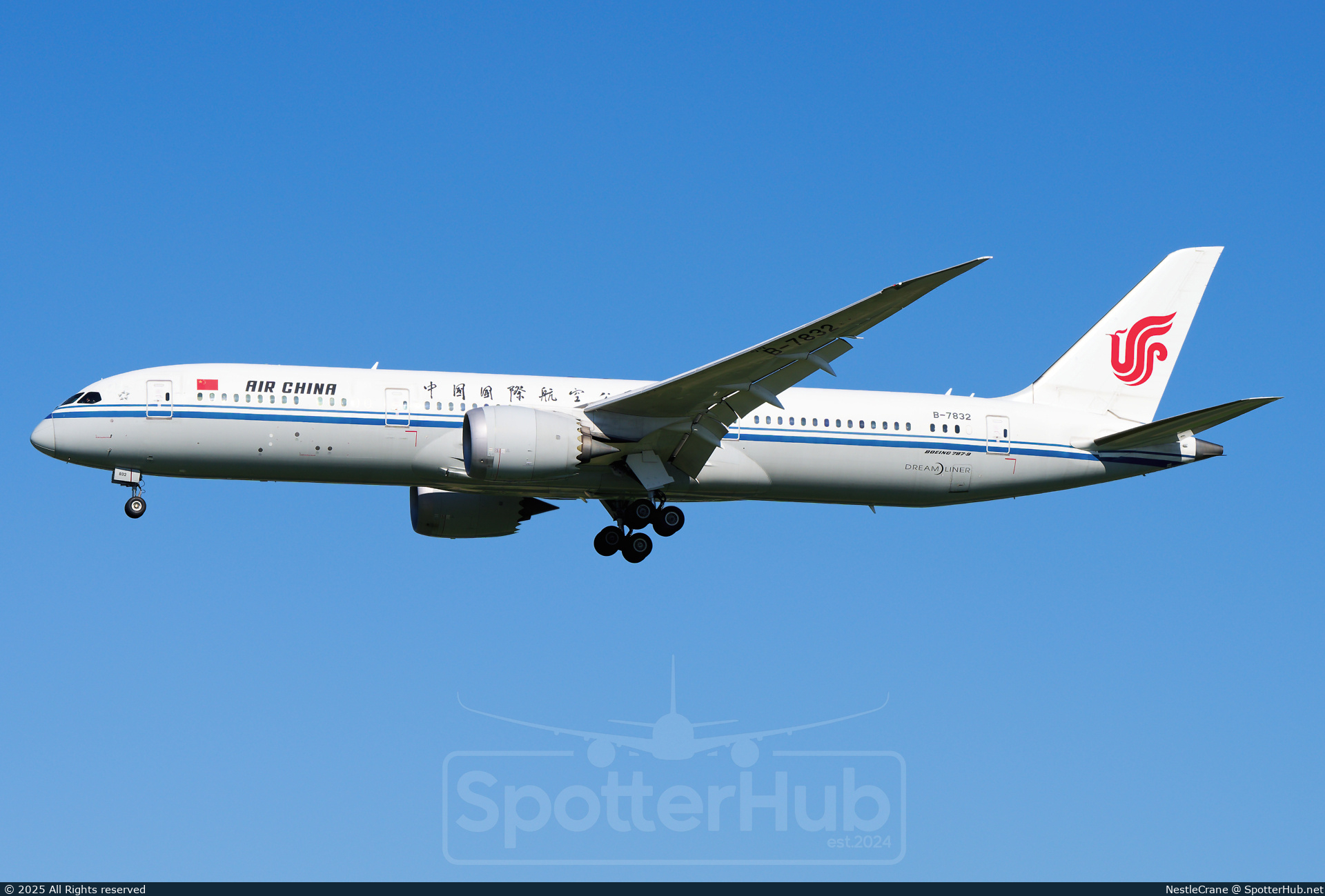 Photo of B-7832 - Boeing 787-9 Dreamliner operated by Air China