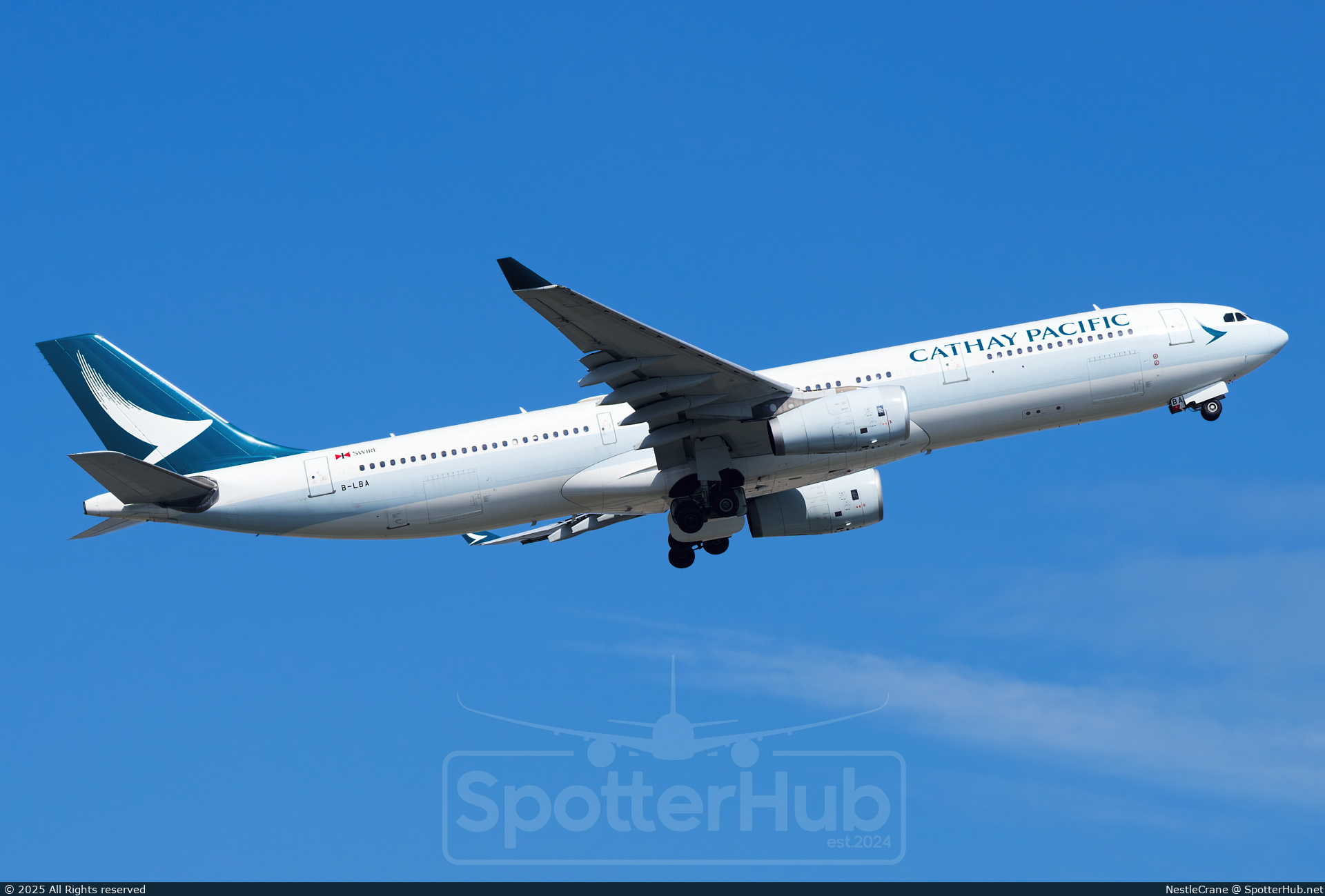 Photo of B-LBA - Airbus A330-343 operated by Cathay Pacific Airways