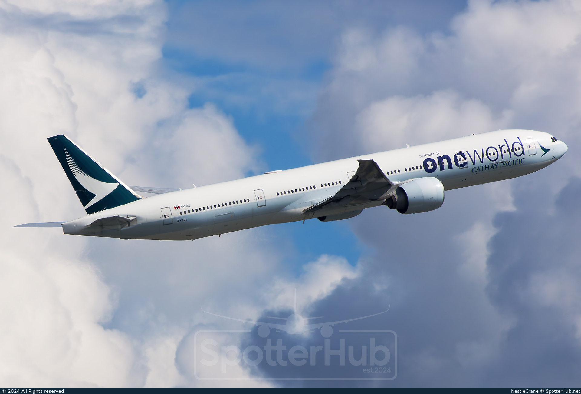 Photo of B-KQI - Boeing 777-367(ER) operated by Cathay Pacific Airways