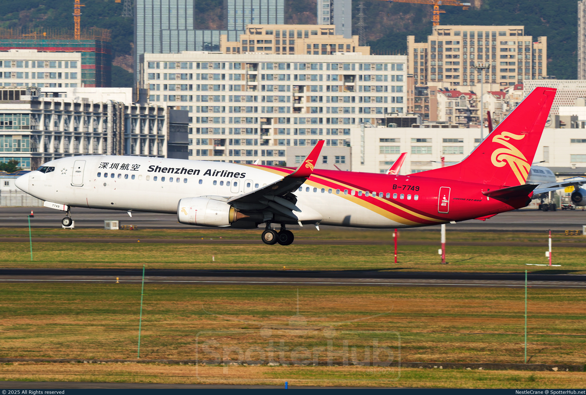 Photo of B-7749 - Boeing 737-87L operated by Shenzhen Airlines