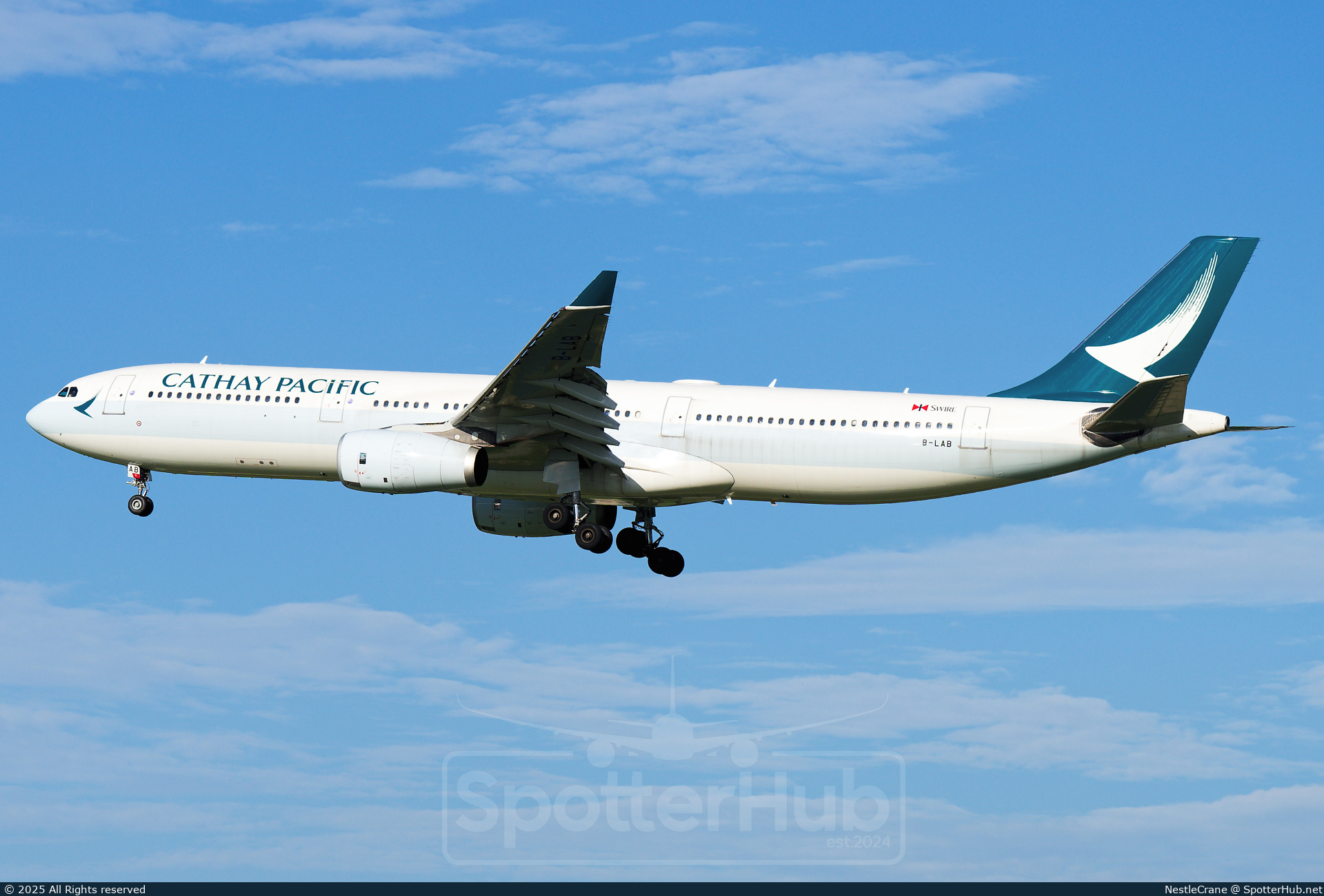 Photo of B-LAB - Airbus A330-342 operated by Cathay Pacific Airways