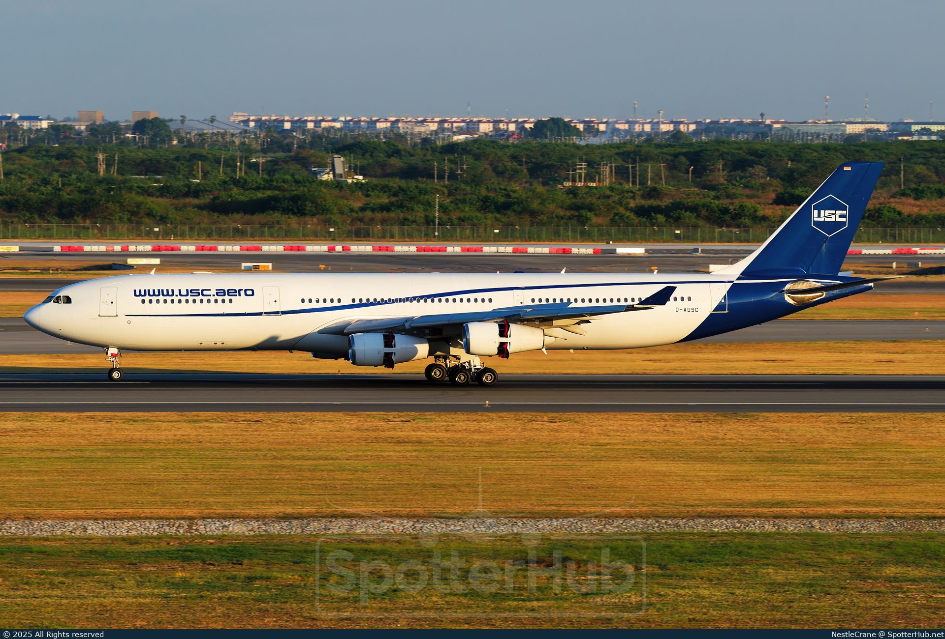 Photo of D-AUSC - Airbus A340-313 operated by Universal Sky Carrier