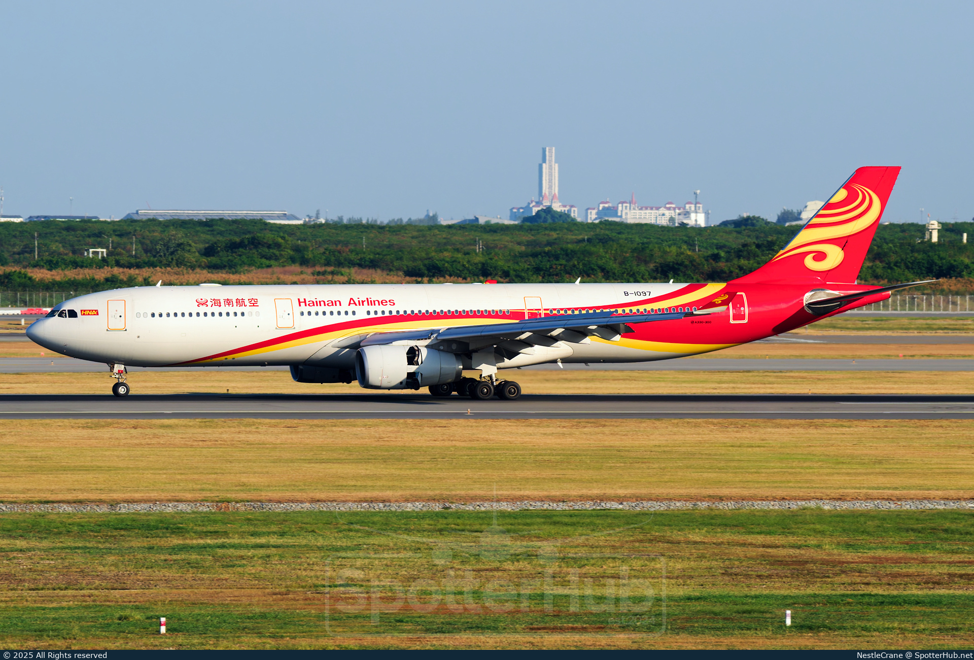Photo of B-1097 - Airbus A330-343 operated by Hainan Airlines