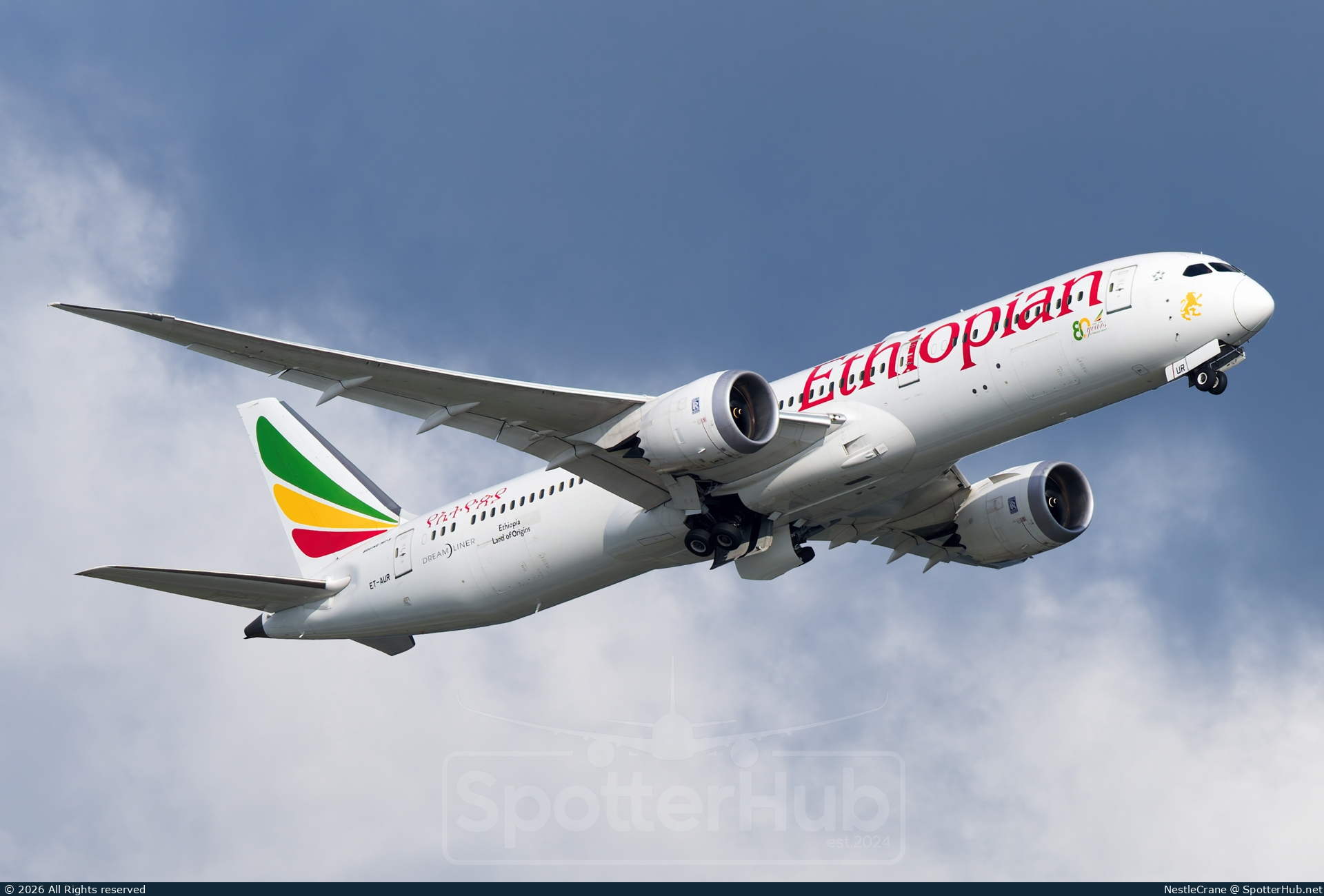 Photo of ET-AUR - Boeing 787-9 Dreamliner operated by Ethiopian Airlines