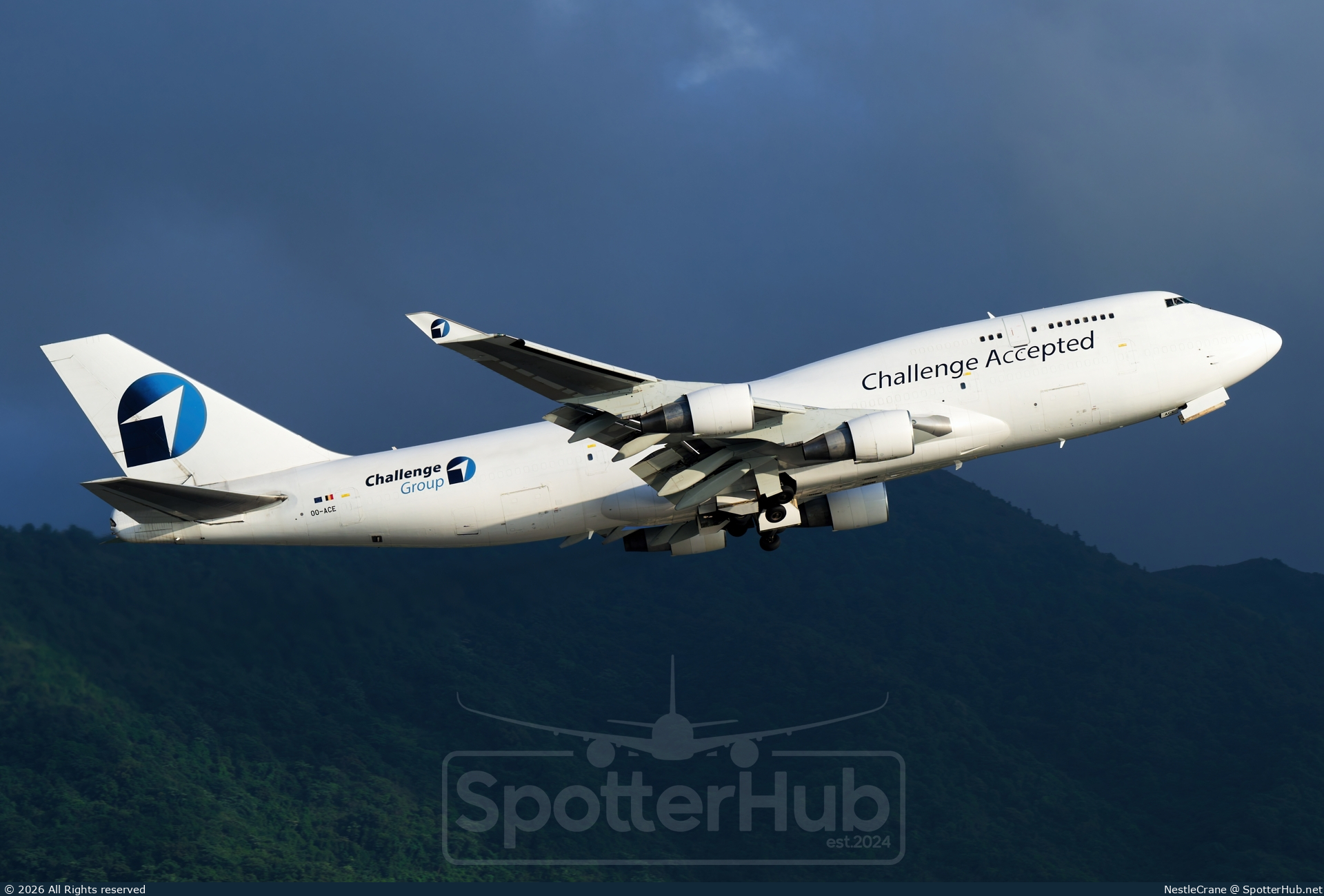 Photo of OO-ACE - Boeing 747-412(BCF) operated by Challenge Airlines BE