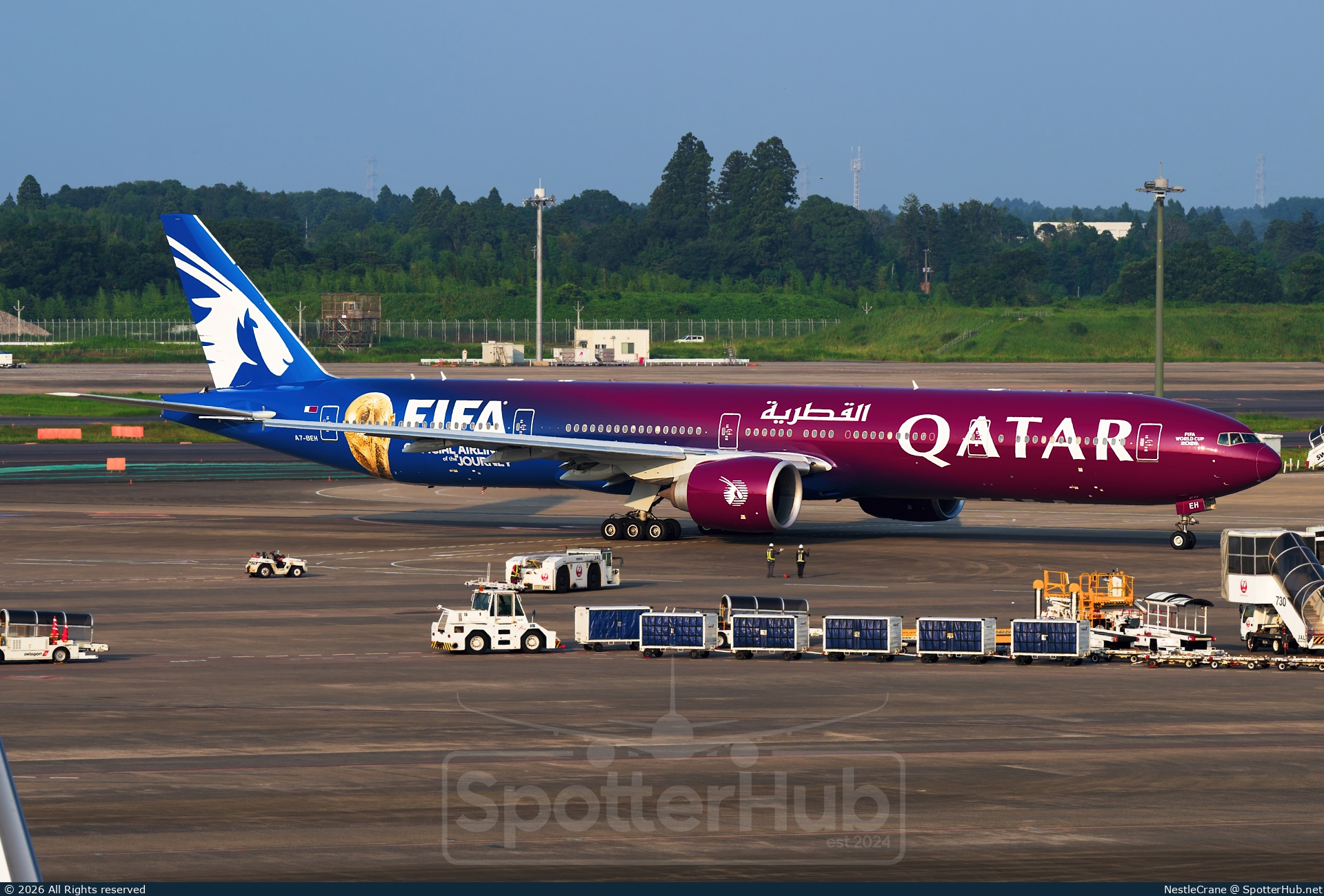 Photo of A7-BEH - Boeing 777-3DZ(ER) operated by Qatar Airways