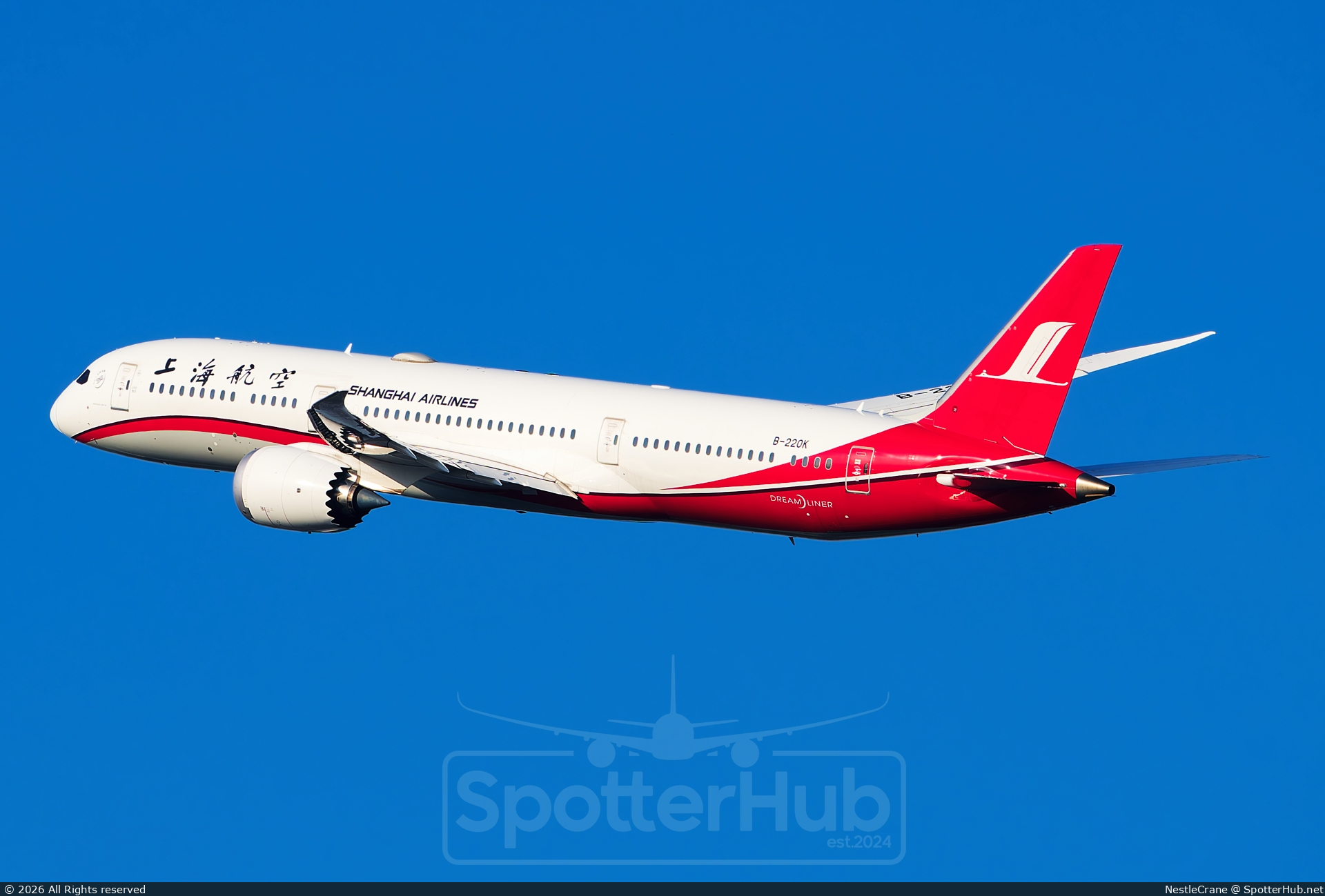 Photo of B-220K - Boeing 787-9 Dreamliner operated by Shanghai Airlines