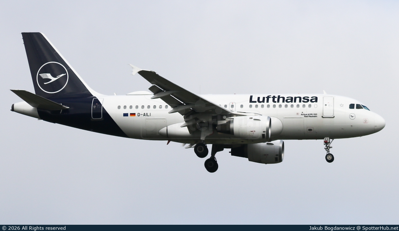 Photo of D-AILI - Airbus A319-114 operated by Lufthansa