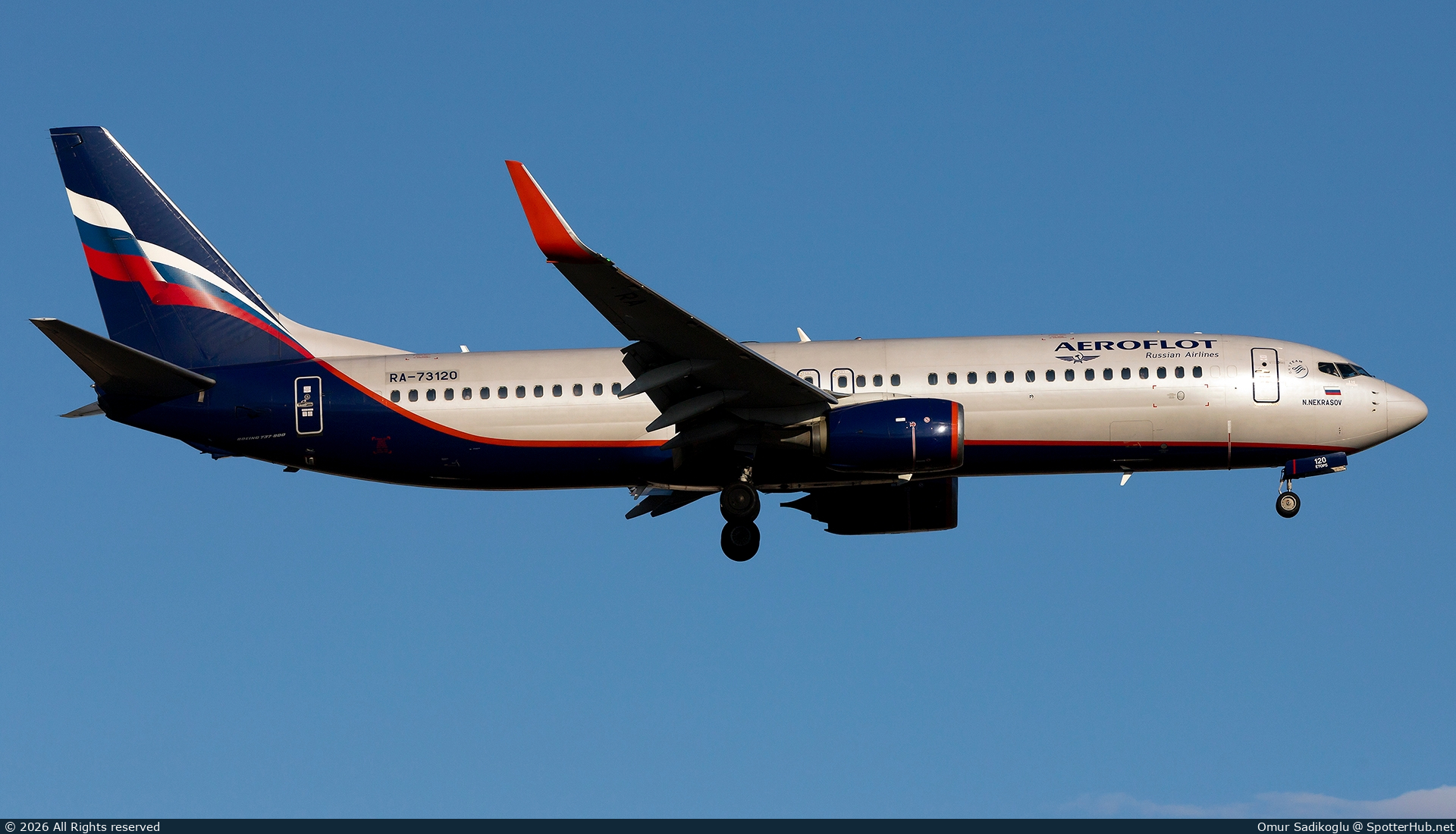 Photo of RA-73120 - Boeing 737-8LJ operated by Aeroflot