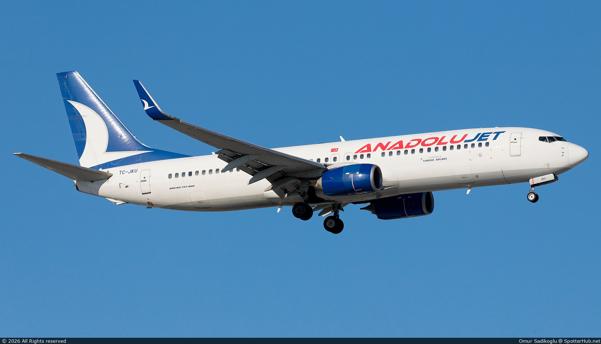 Photo of TC-JKU - Boeing 737-8Q8 operated by AnadoluJet