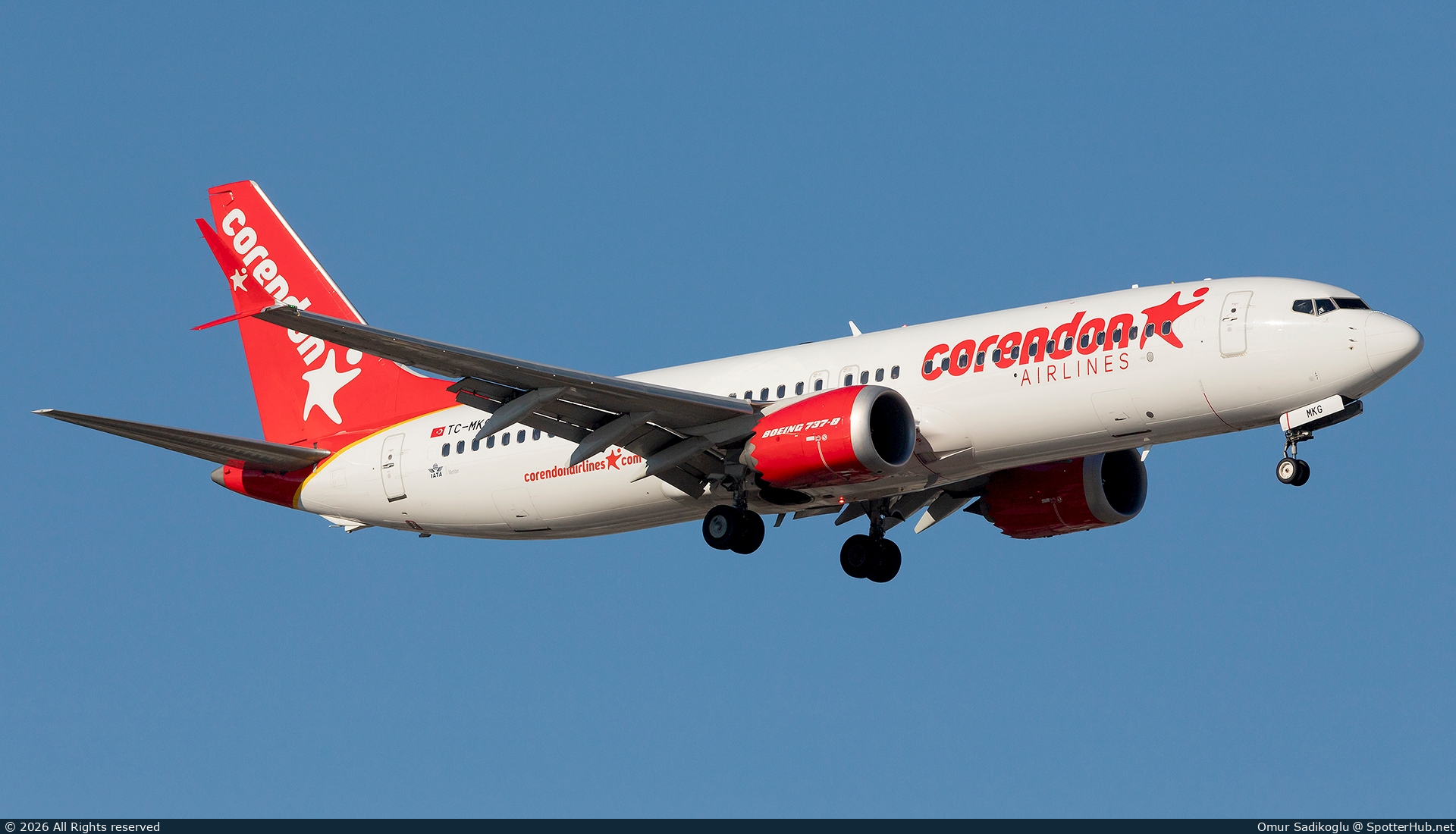 Photo of TC-MKG - Boeing 737 MAX 8 operated by Corendon Airlines
