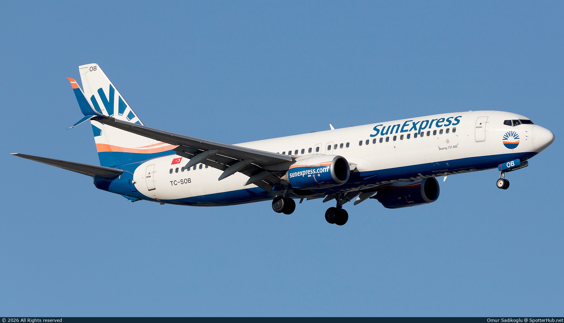 Photo of TC-SOB - Boeing 737-8HC operated by SunExpress