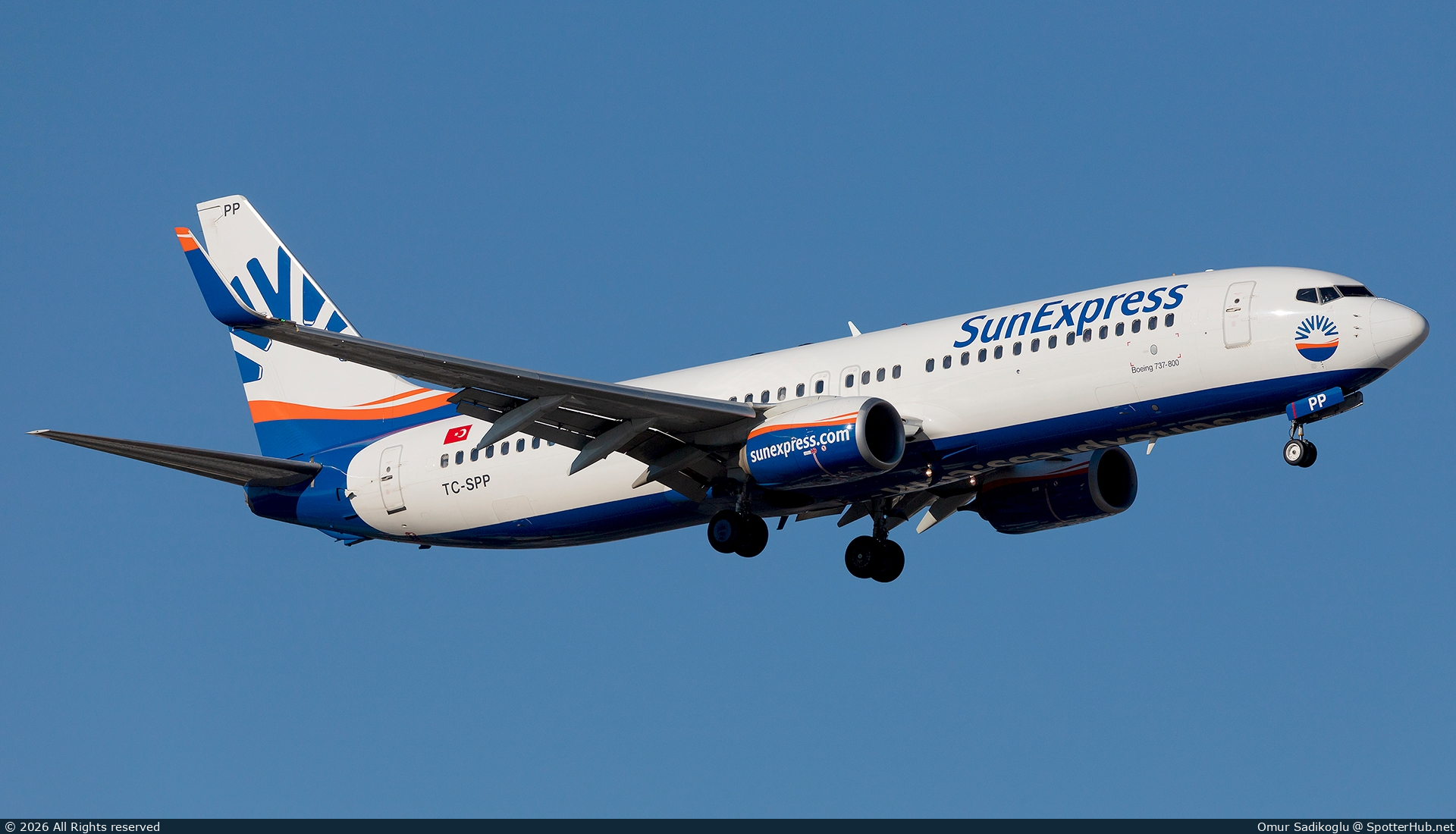 Photo of TC-SPP - Boeing 737-8MA operated by SunExpress