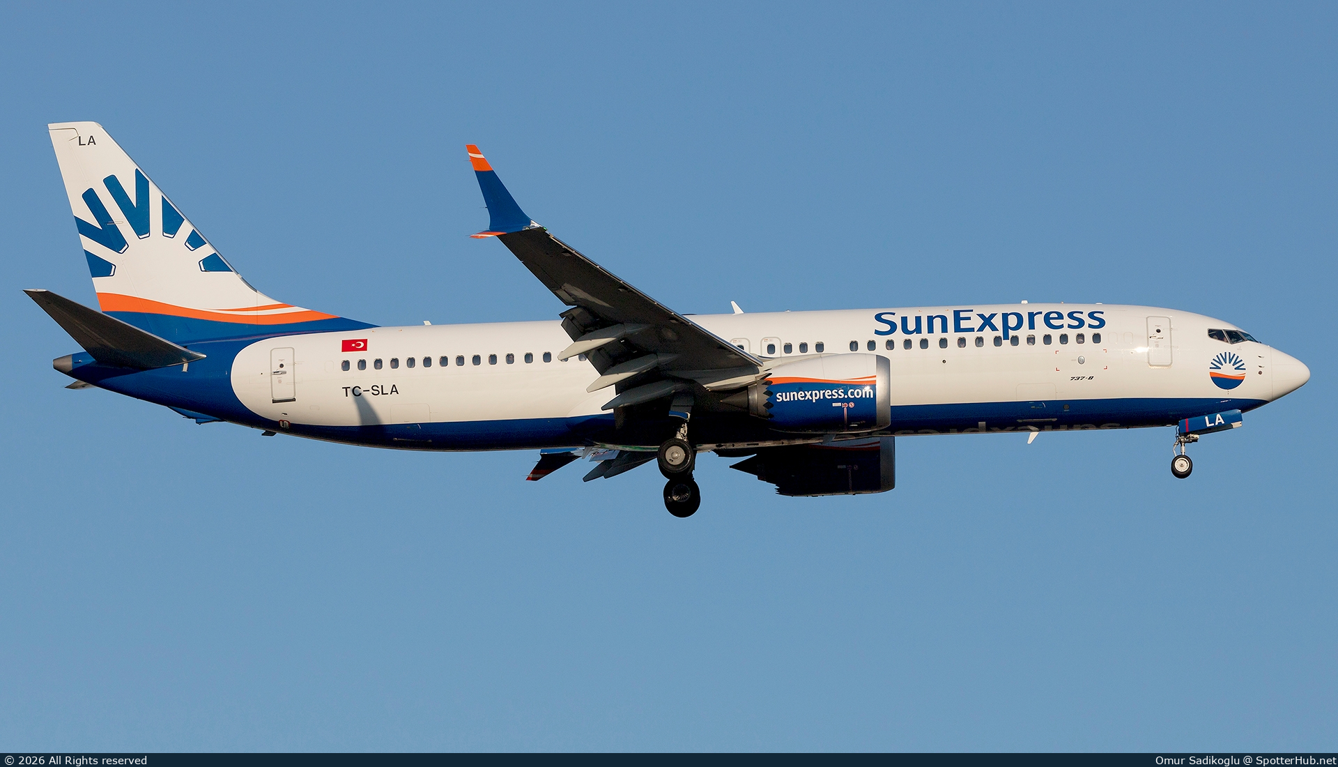 Photo of TC-SLA - Boeing 737 MAX 8 operated by SunExpress