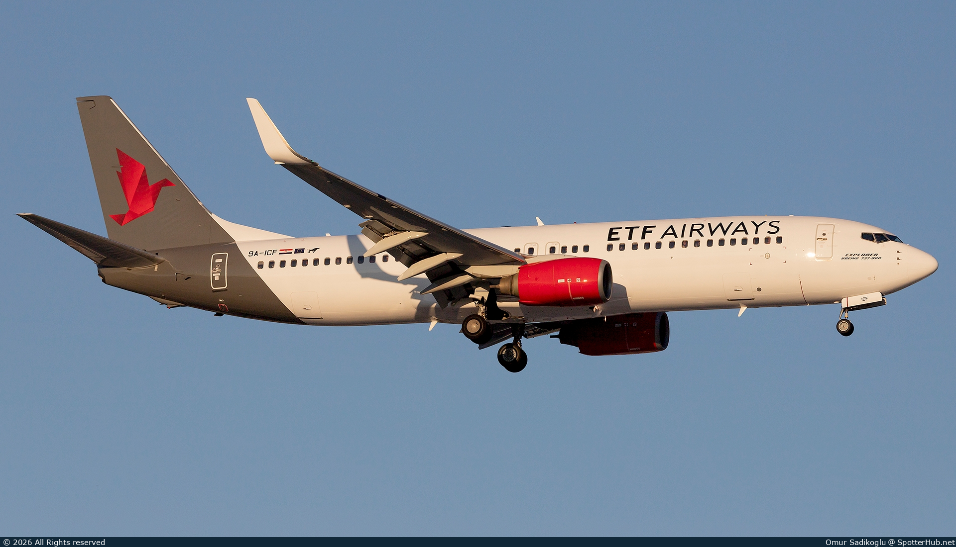 Photo of 9A-ICF - Boeing 737-8FZ operated by ETF Airways