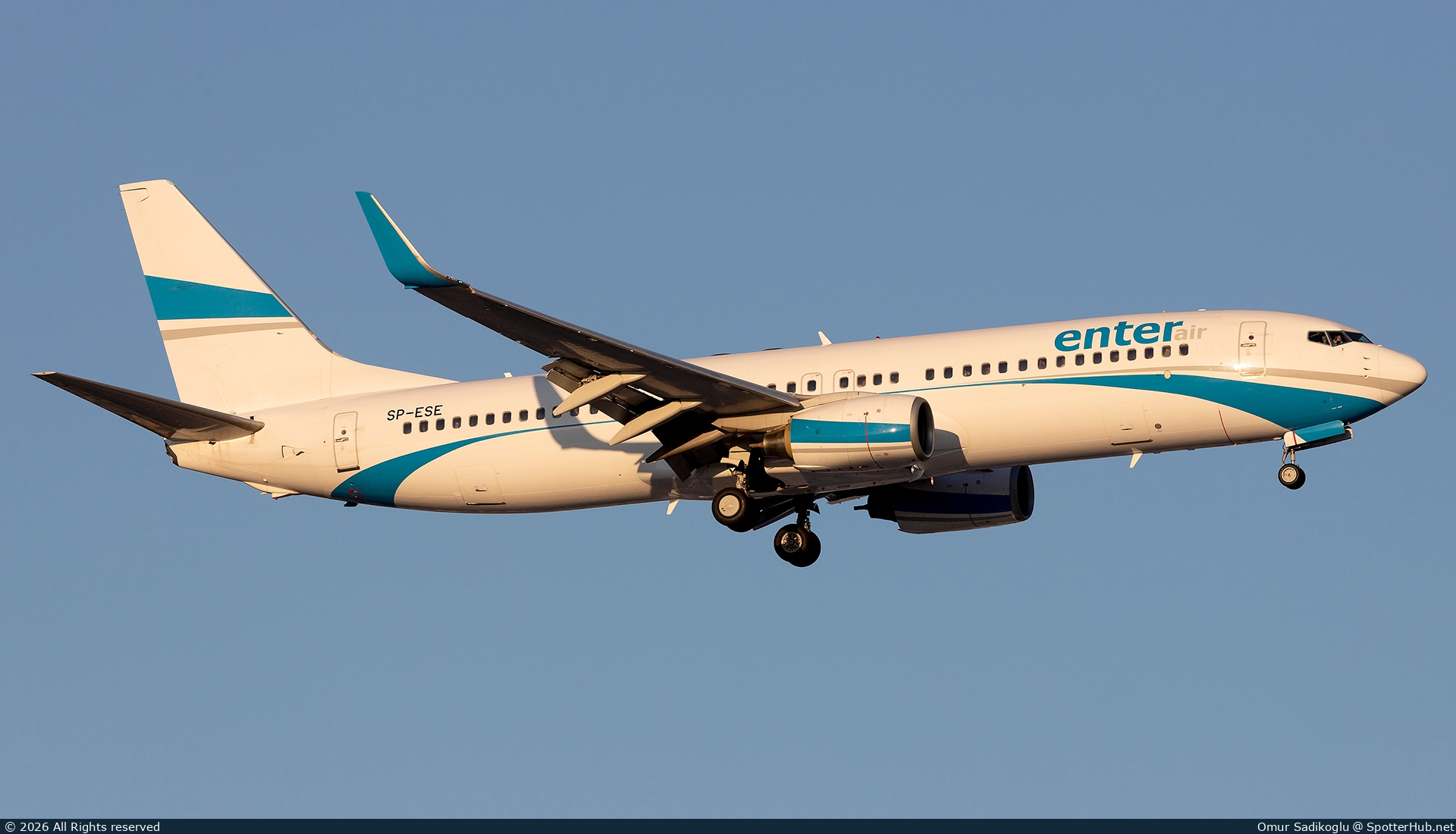 Photo of SP-ESE - Boeing 737-8Q8 operated by Enter Air