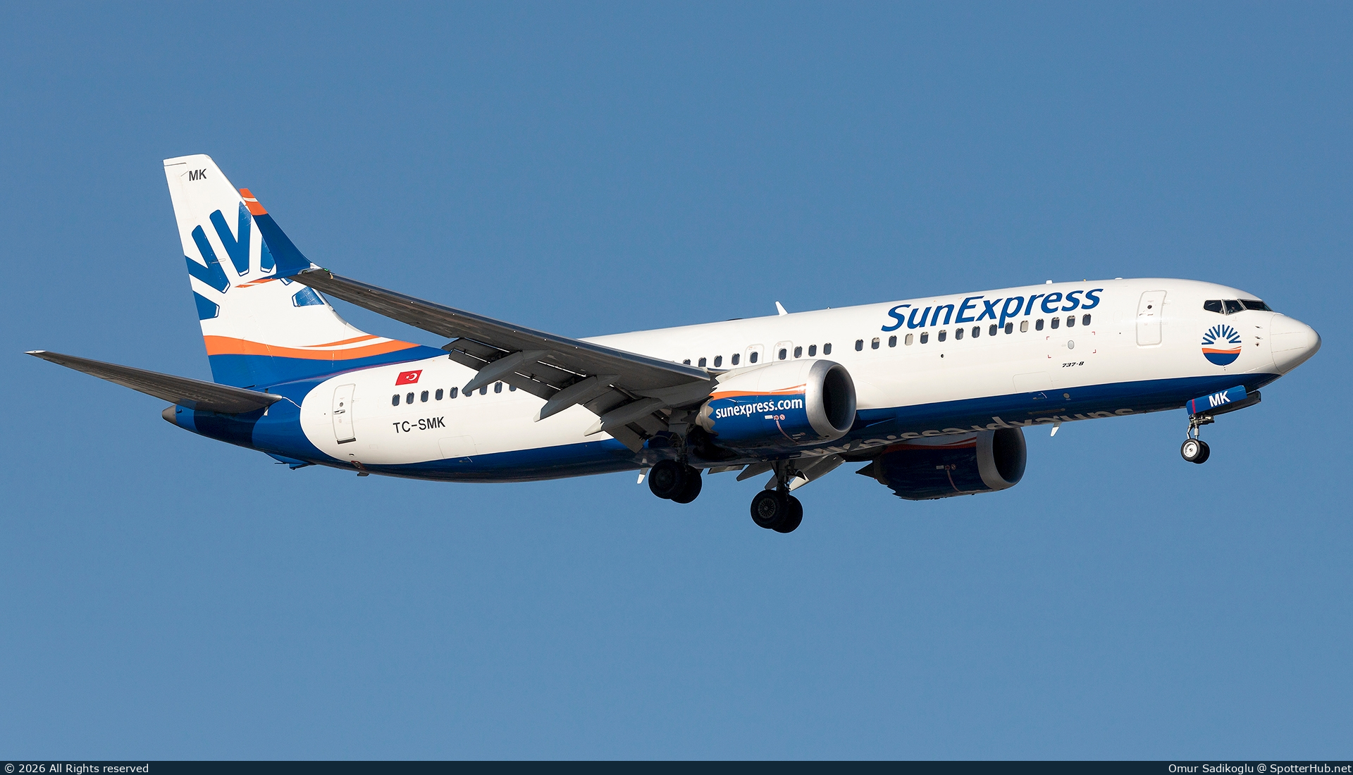 Photo of TC-SMK - Boeing 737 MAX 8 operated by SunExpress