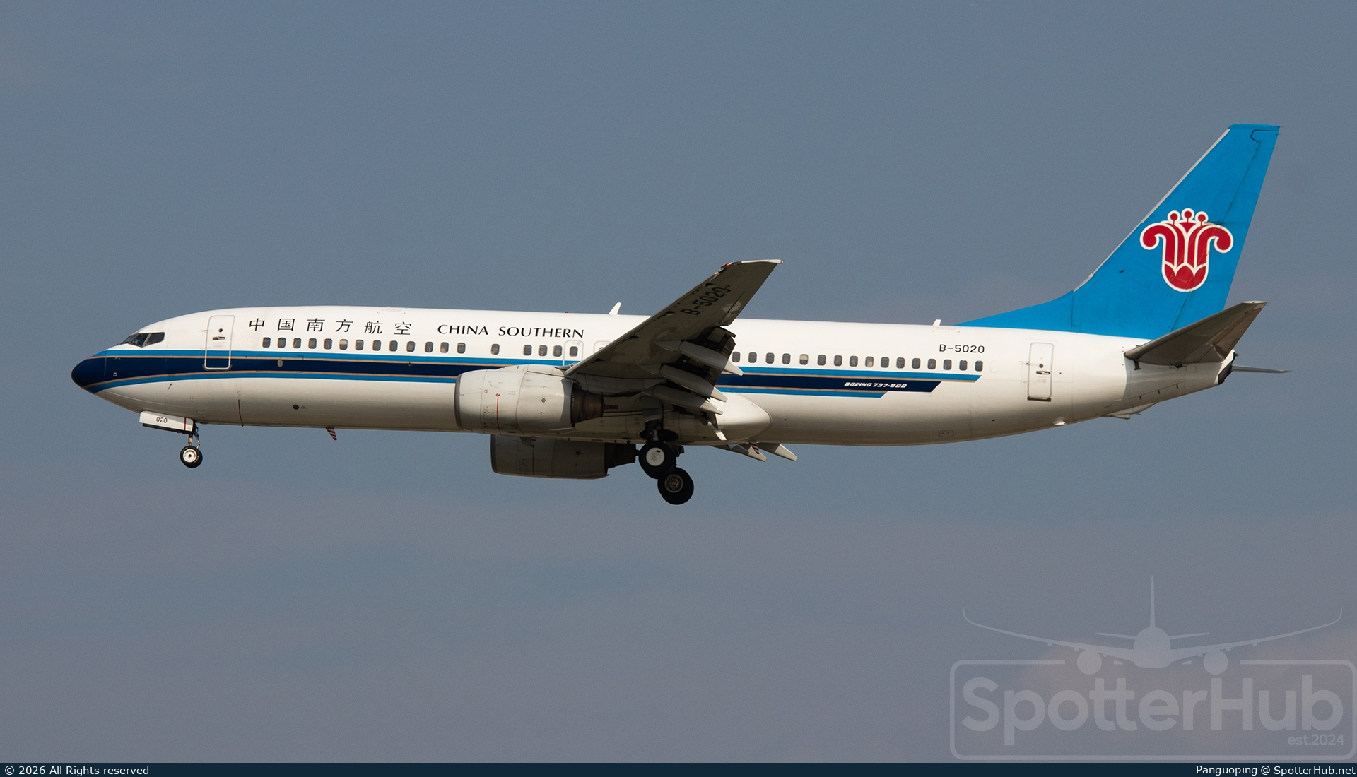 Photo of B-5020 - Boeing 737-81B operated by China Southern Airlines
