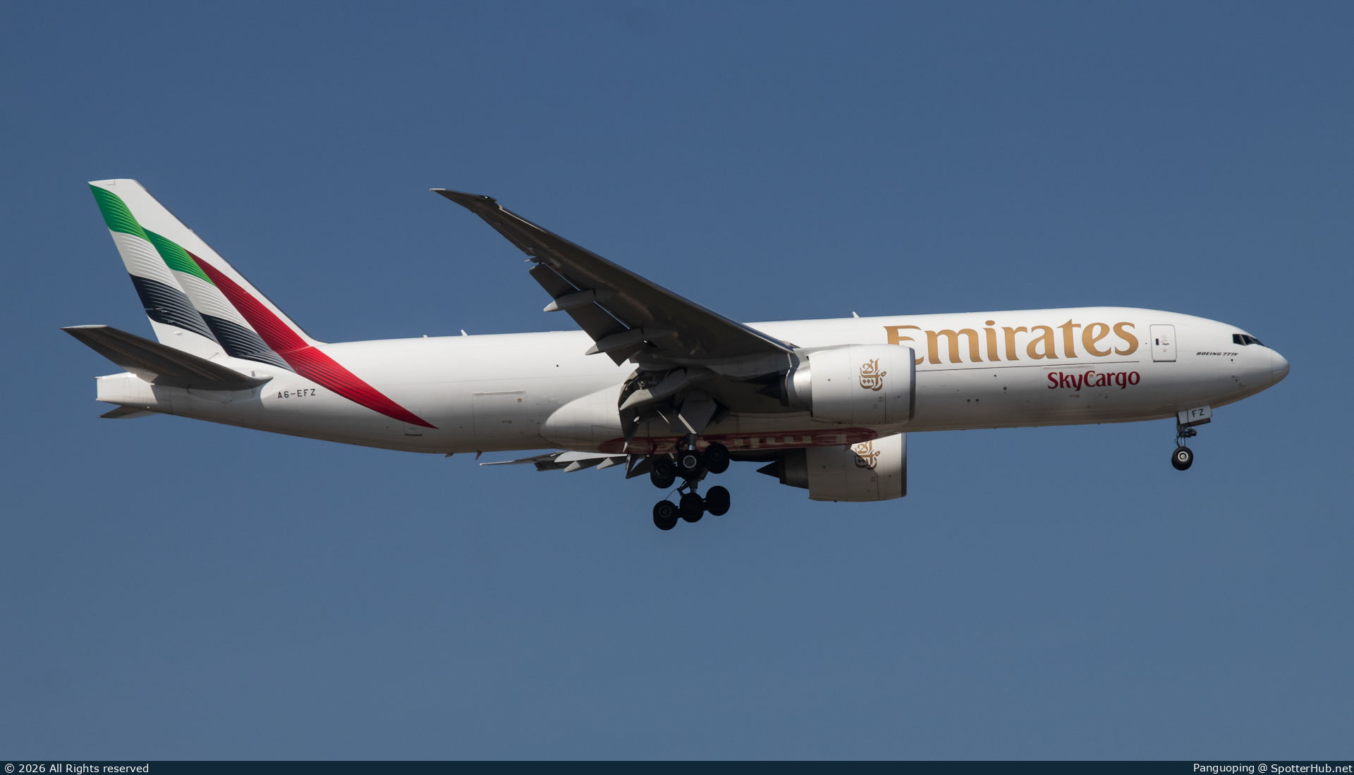 Photo of A6-EFZ - Boeing 777-F operated by Emirates SkyCargo