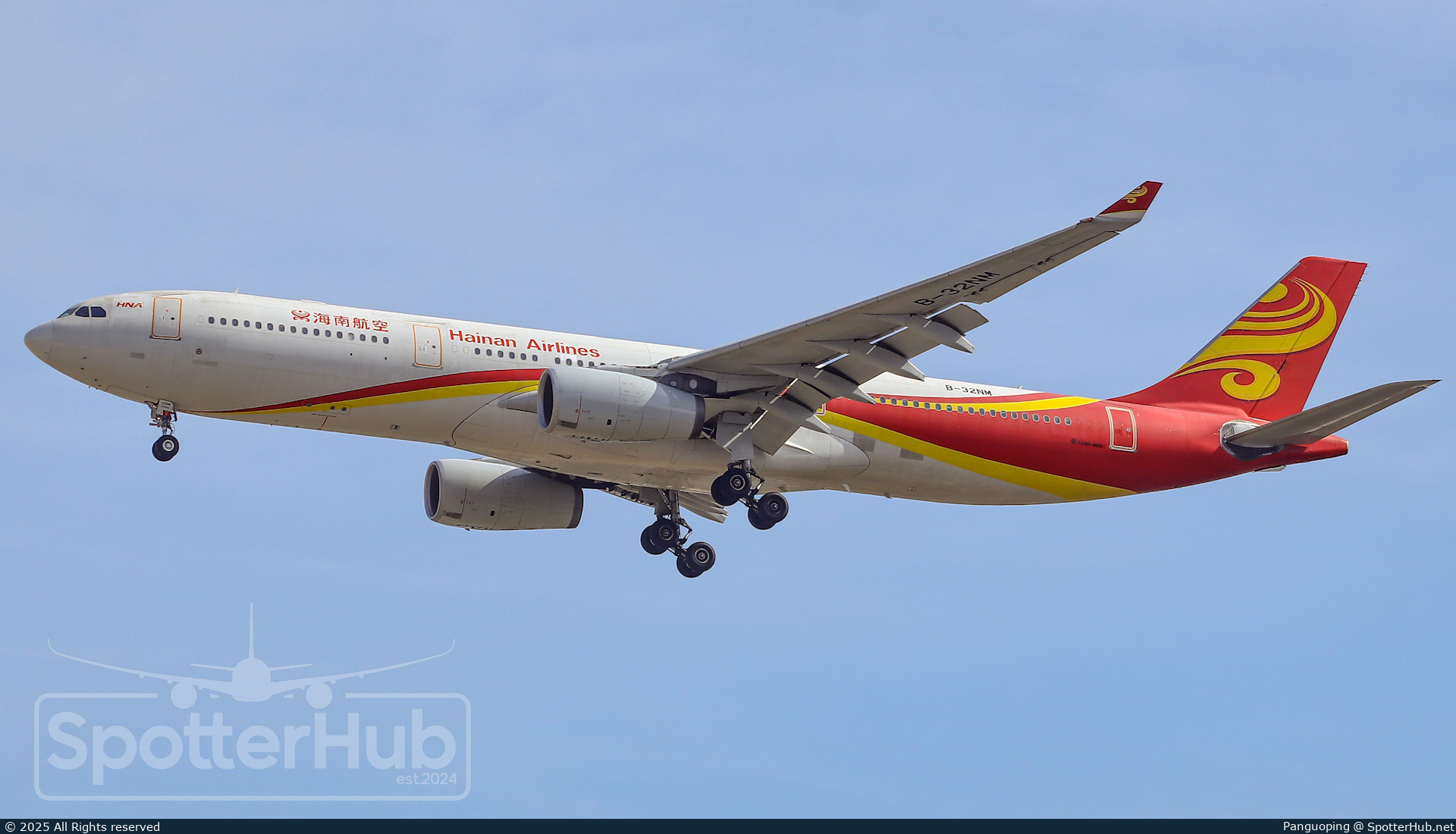 Photo of B-32NM - Airbus A330-343 operated by Hainan Airlines
