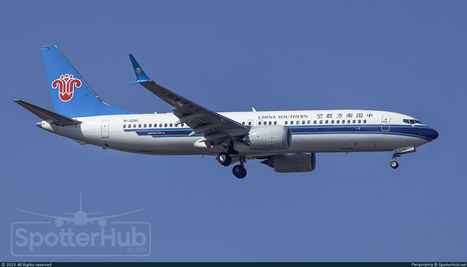 Photo of B-226L - Boeing 737 MAX 8 operated by China Southern Airlines