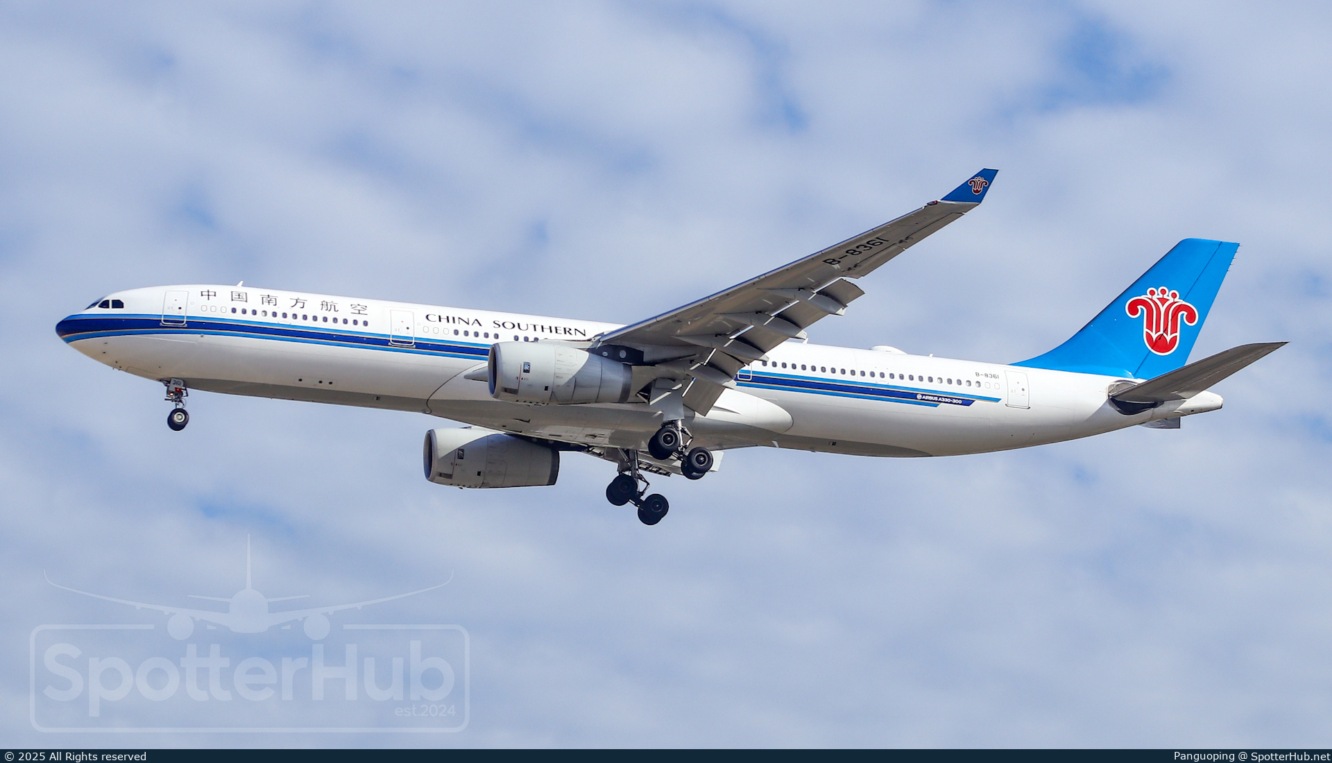 Photo of B-8361 - Airbus A330-343 operated by China Southern Airlines
