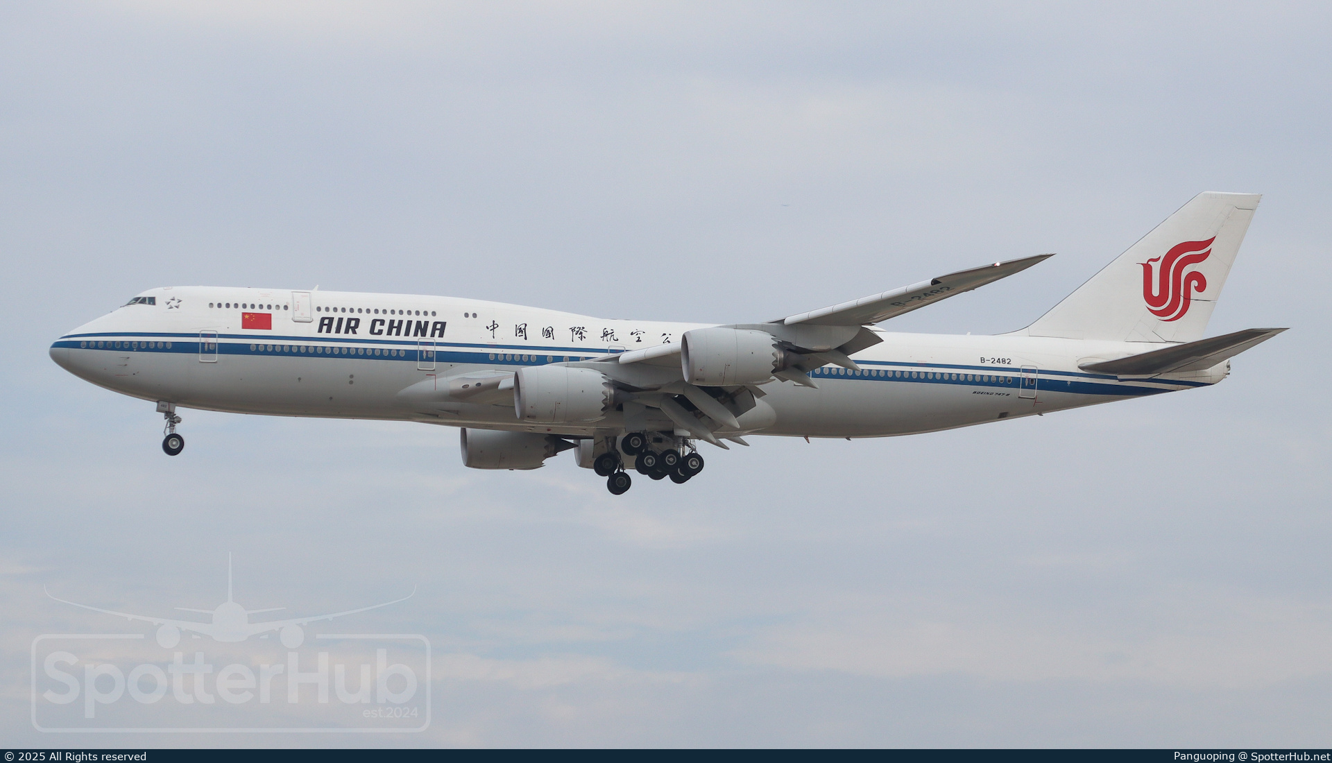 Photo of B-2482 - Boeing 747-89L operated by Air China