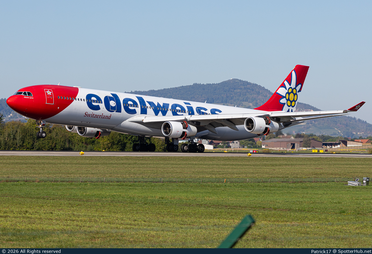 Photo of HB-JMD - Airbus A340-313 operated by Edelweiss Air