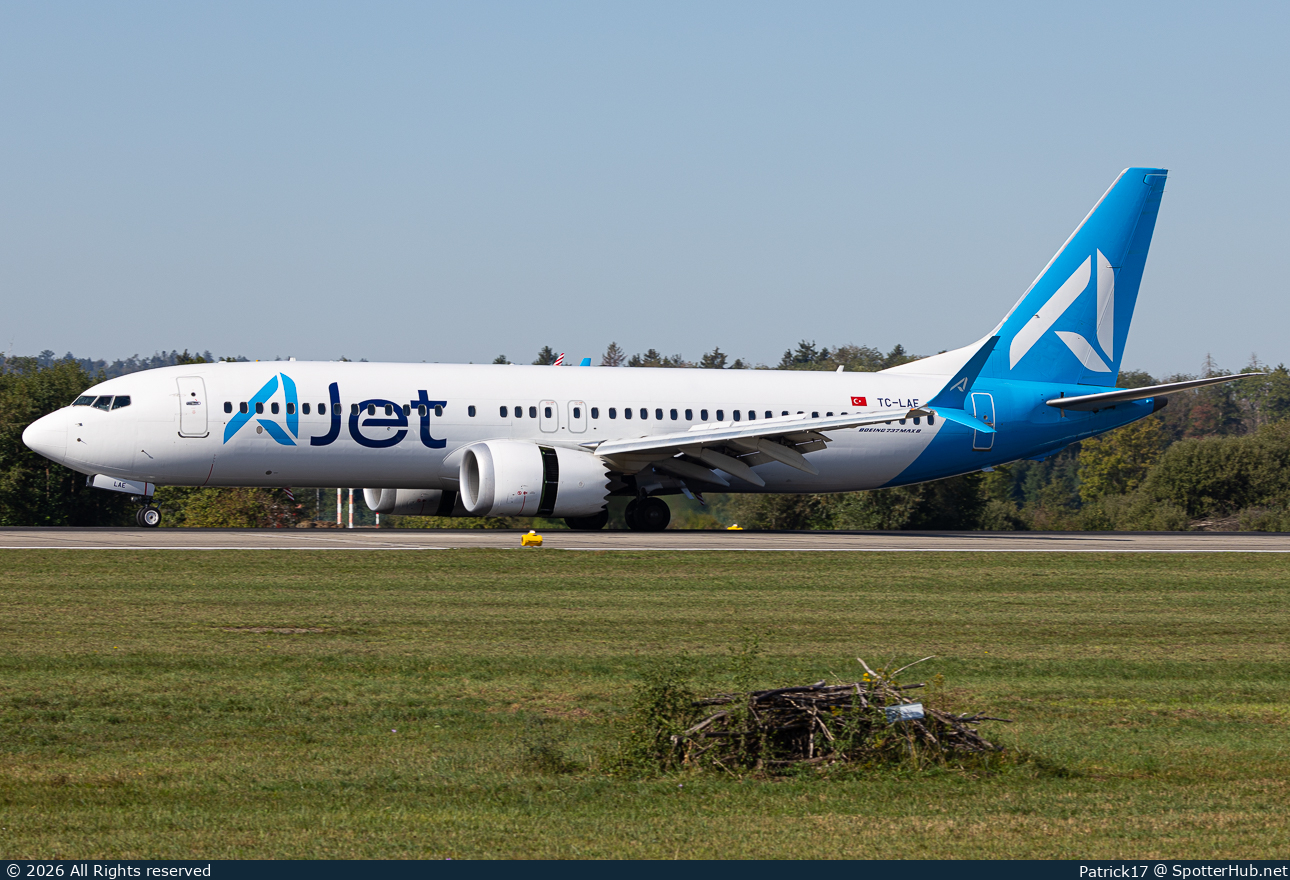 Photo of TC-LAE - Boeing 737 MAX 8 operated by AJet